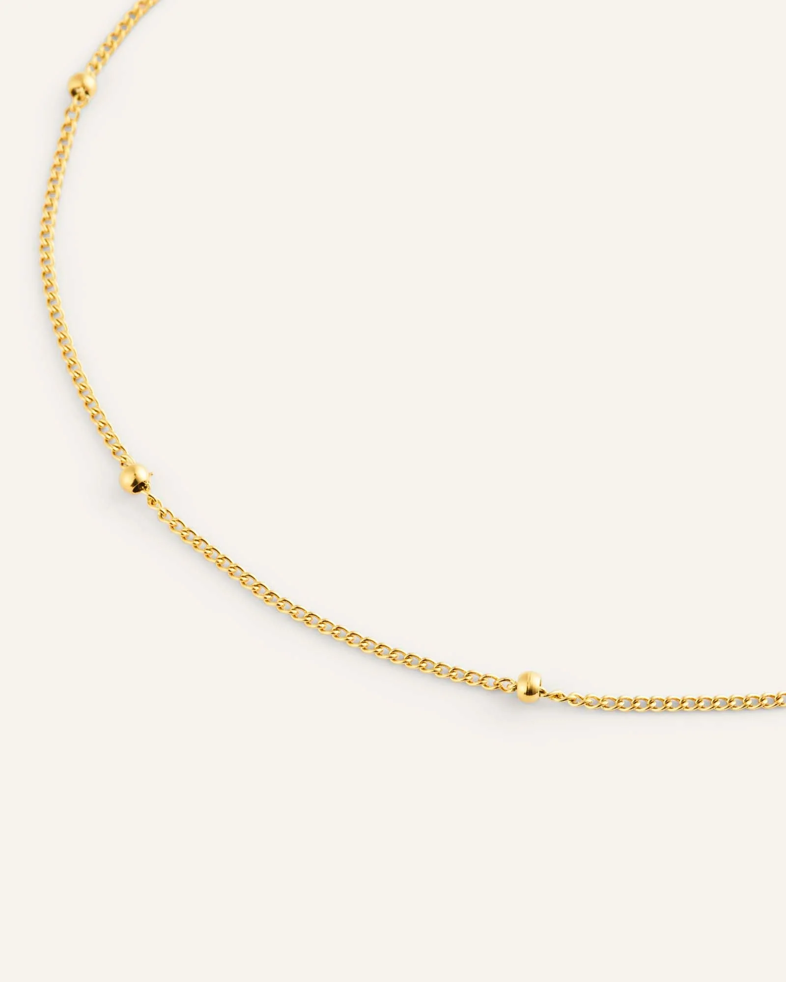 Beaded Chain Gold Bracelet - Image 4