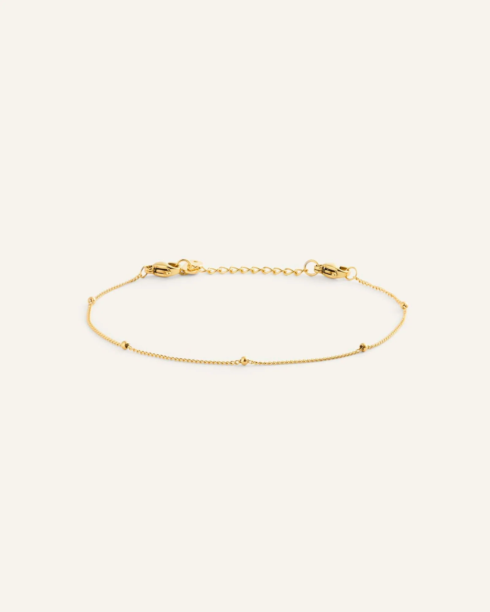 Beaded Chain Gold Bracelet - Image 6
