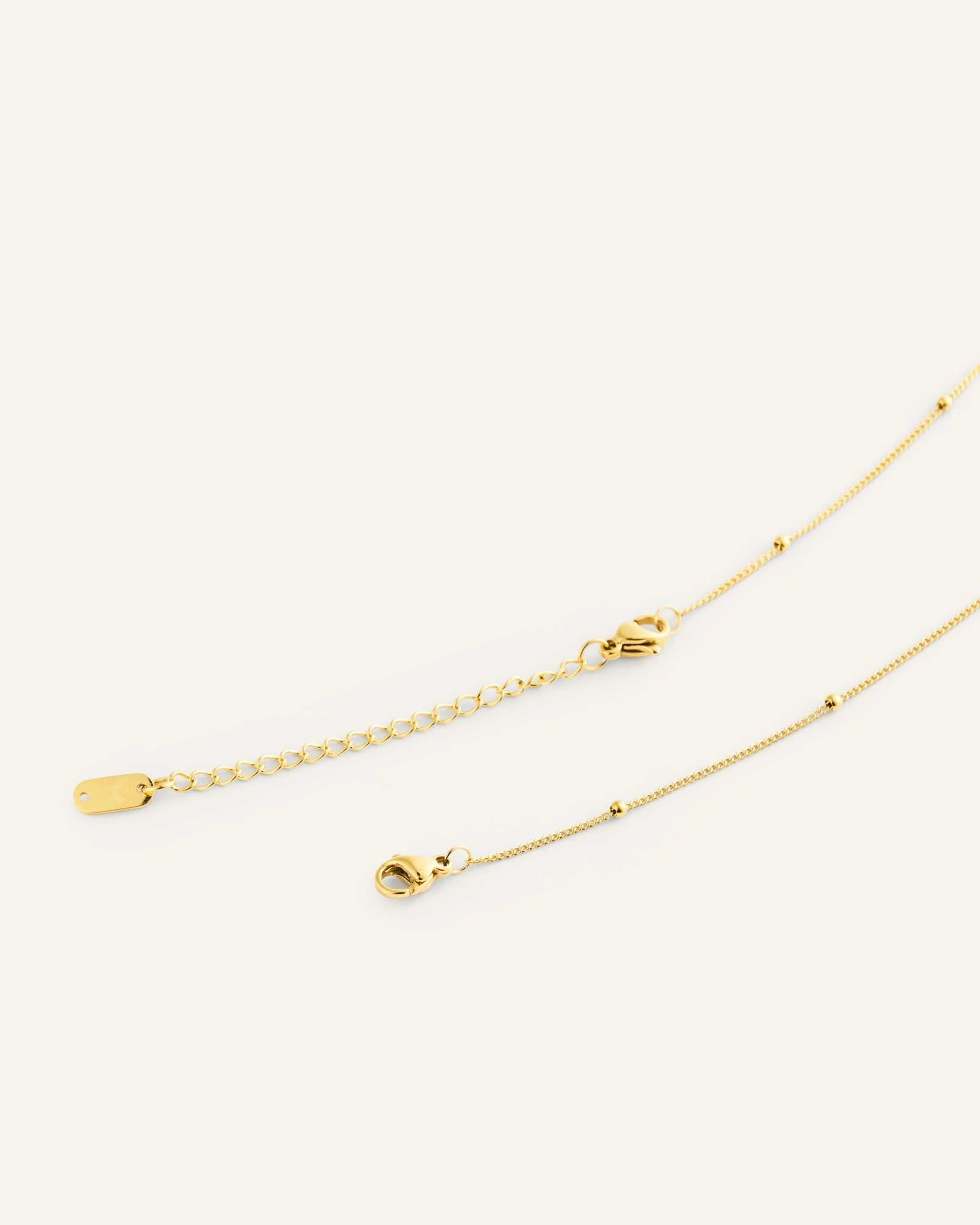 Beaded Chain Gold Necklace - Image 6