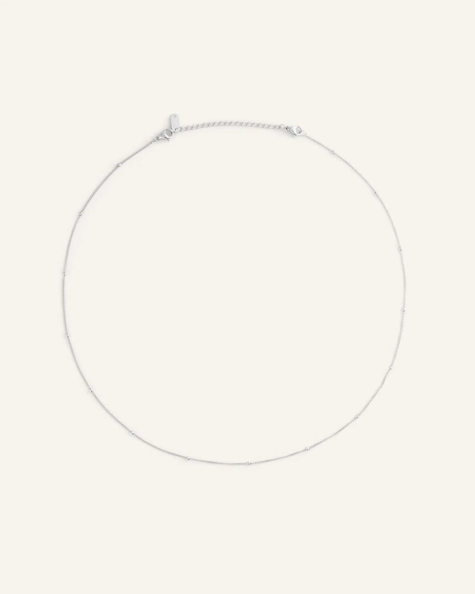 Beaded Chain Steel Necklace - Image 4