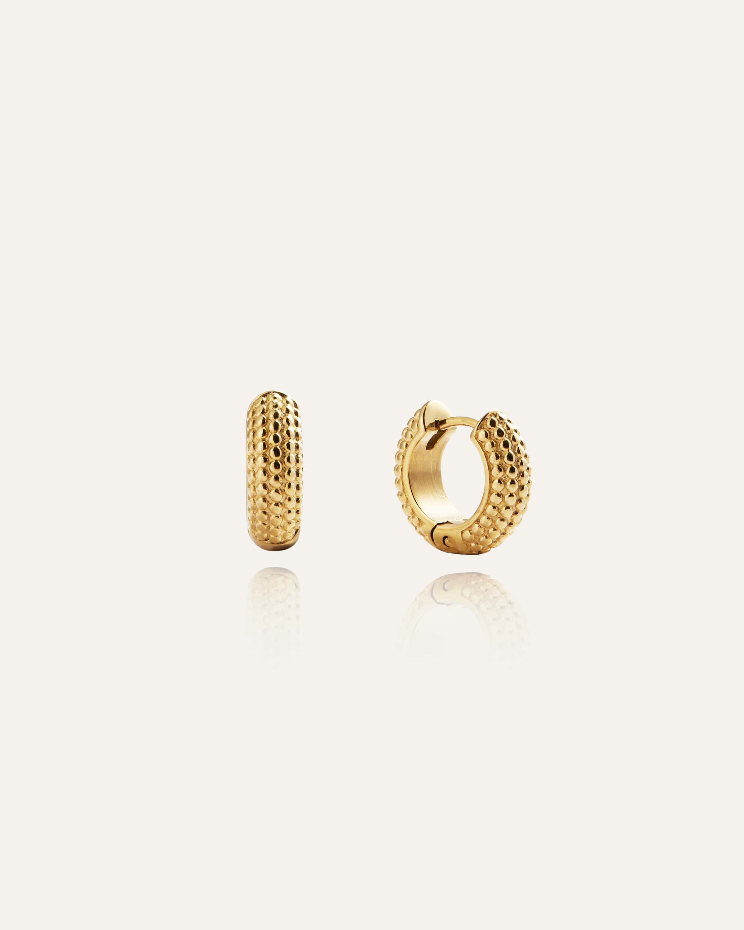 Beaded hoops Medium
