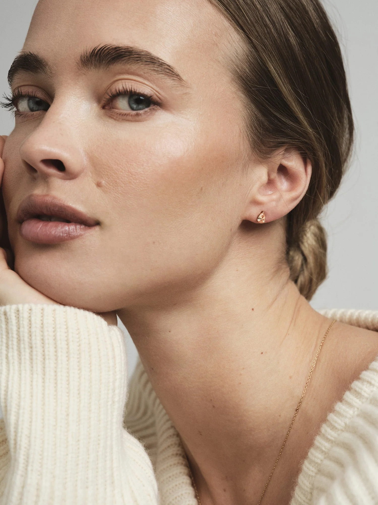 Belle Champagne Medium Studs - Image 2