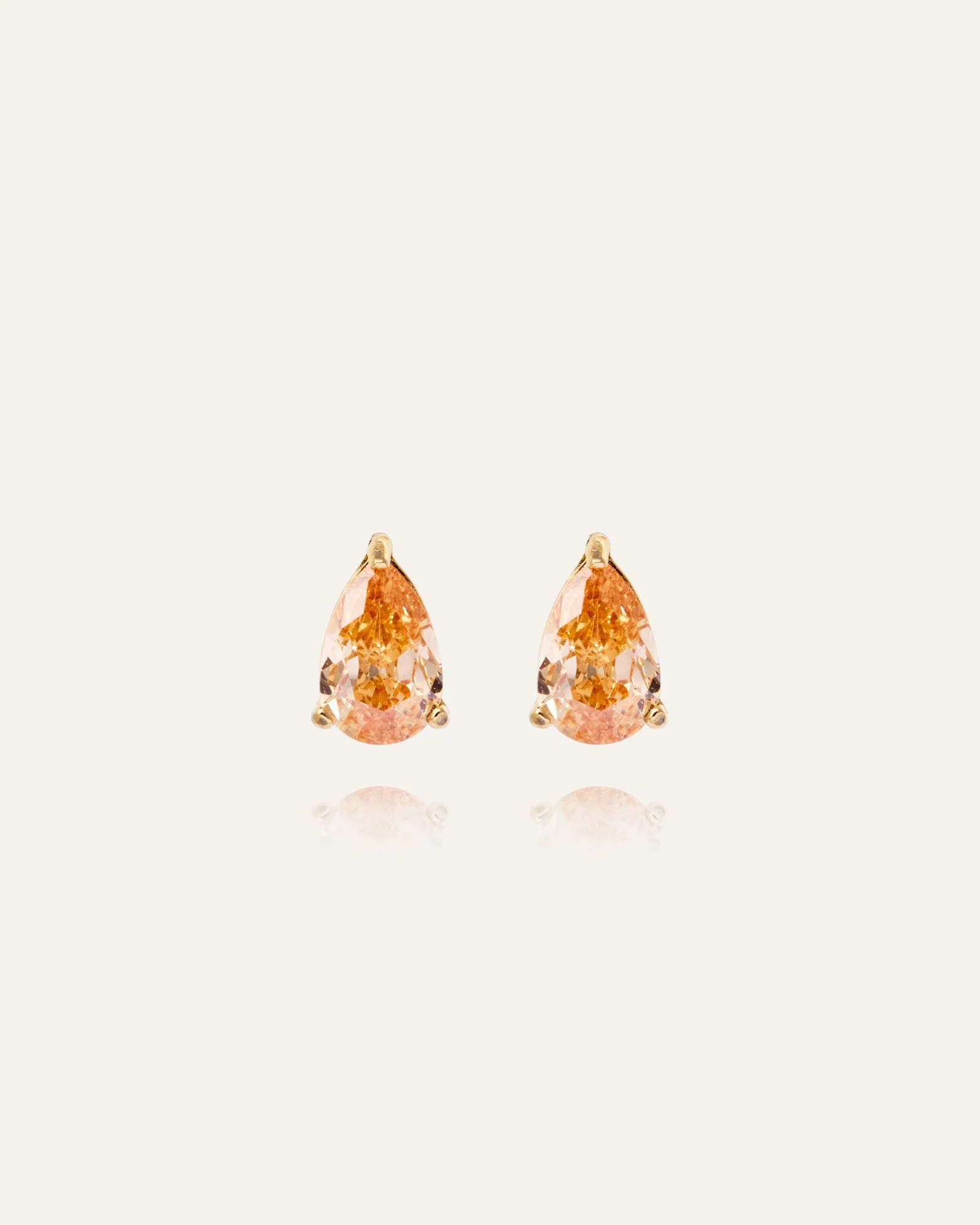 Belle Champagne Medium Studs - Image 4
