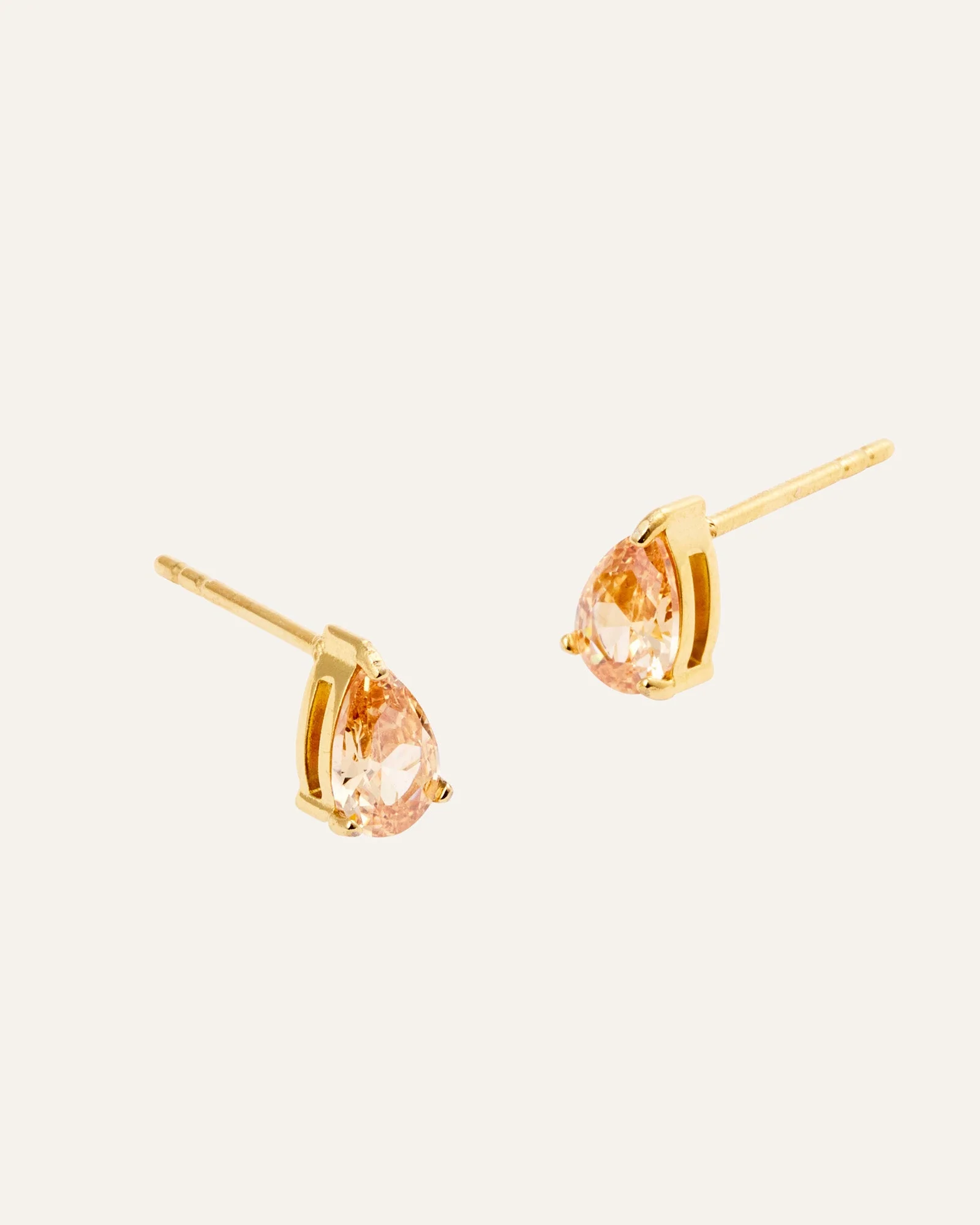 Belle Champagne Medium Studs - Image 5