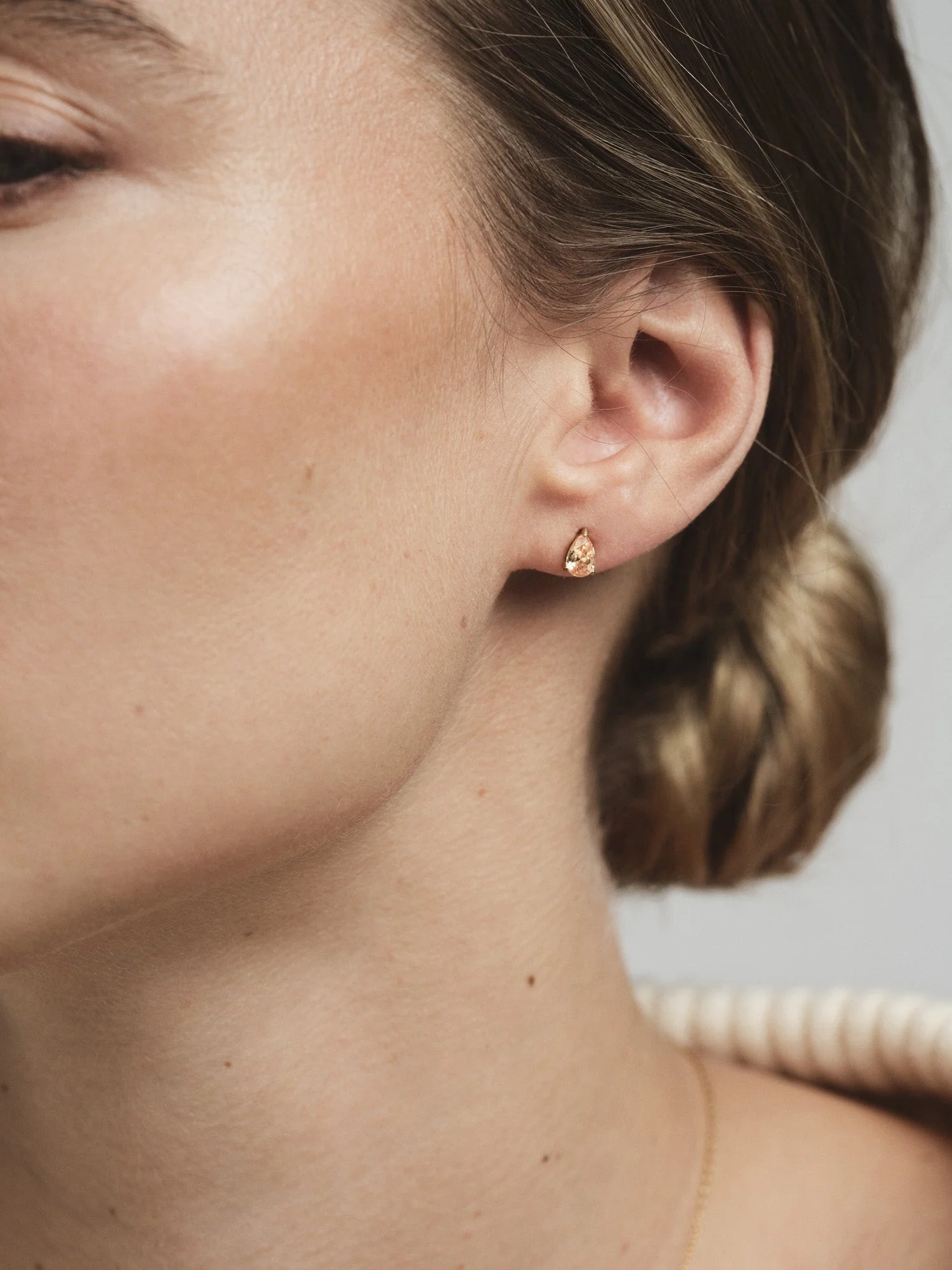 Belle Champagne Medium Studs - Image 7