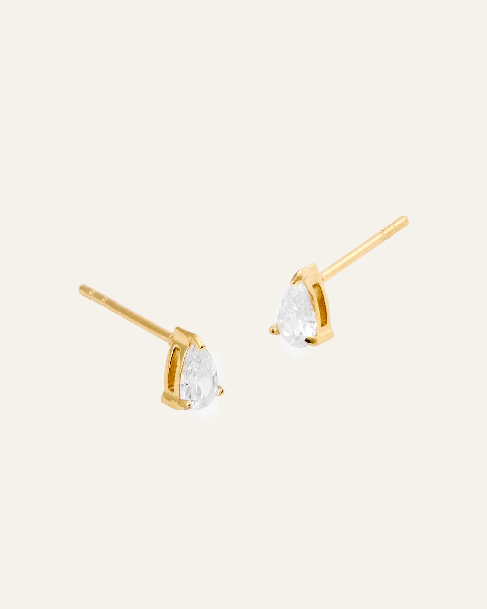 Belle White Small Studs - Image 5
