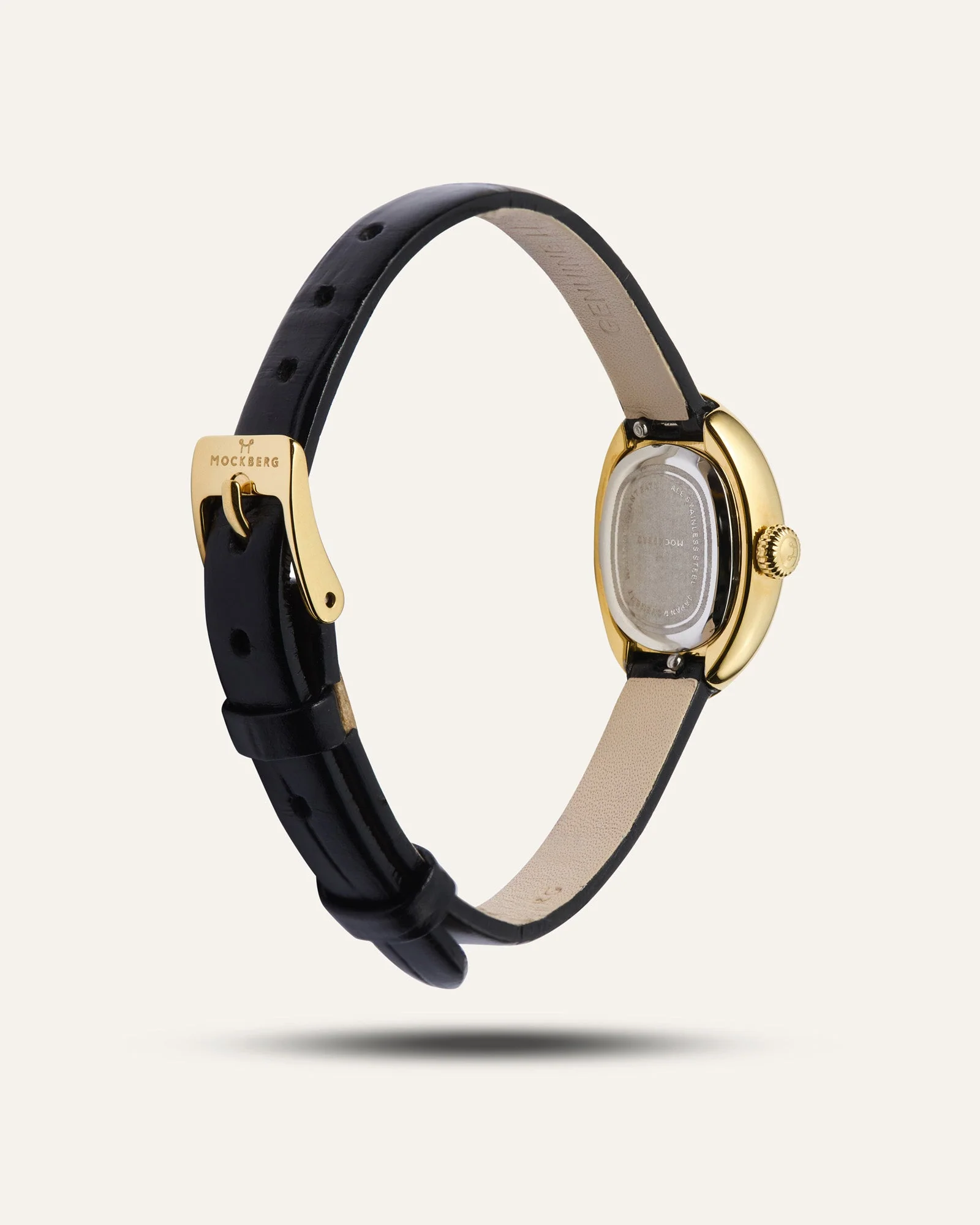 Belle Oval Petite Leather Watch - Image 7