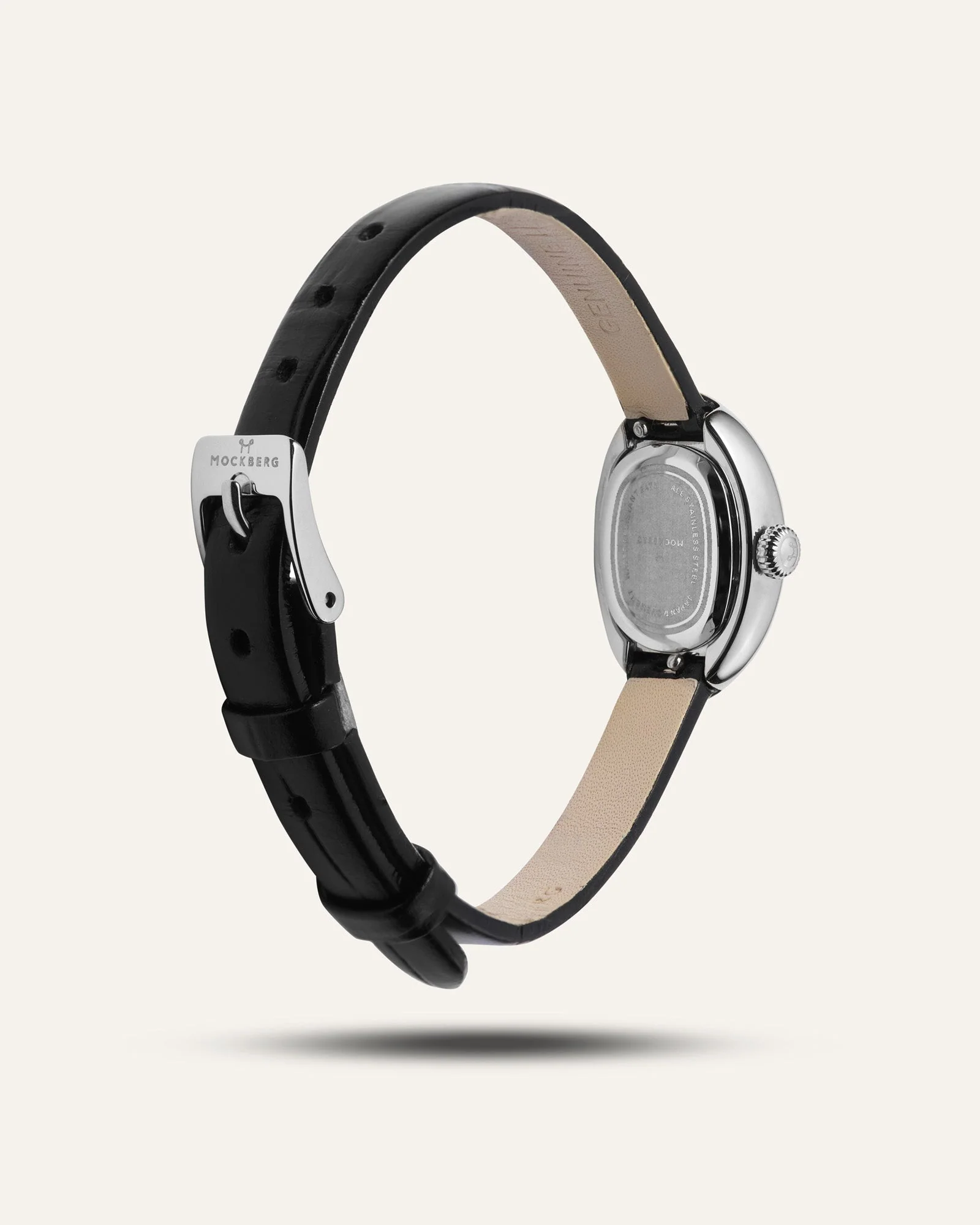 Belle Oval Petite Leather Watch - Image 7