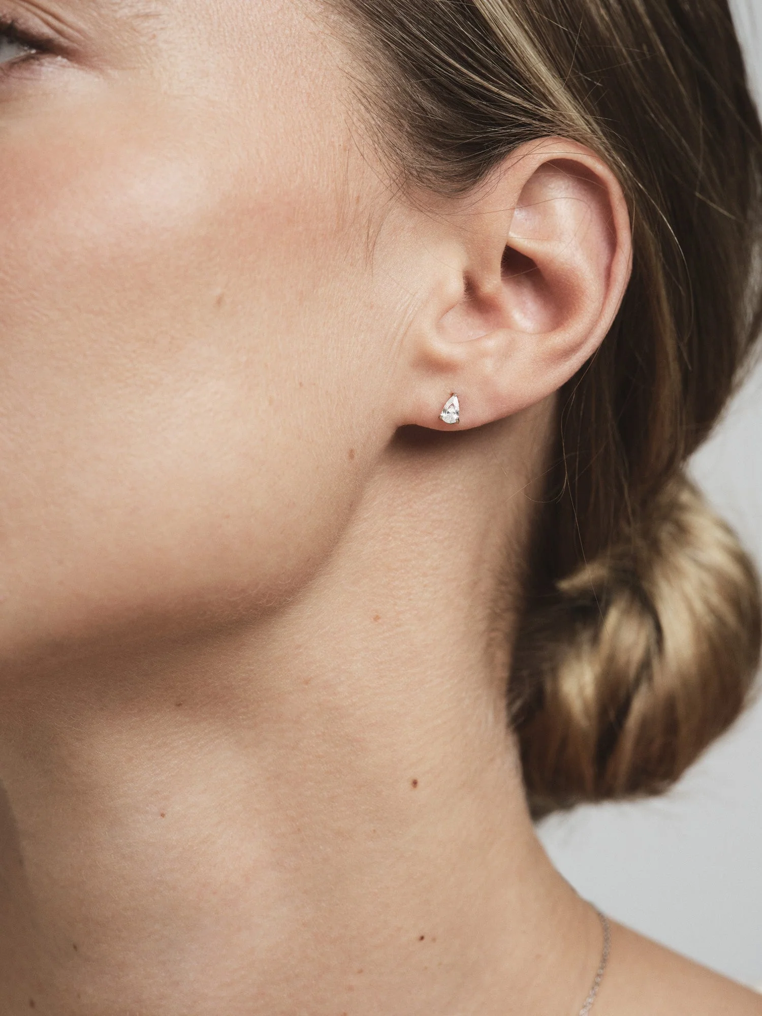 Belle White Small Studs - Image 7