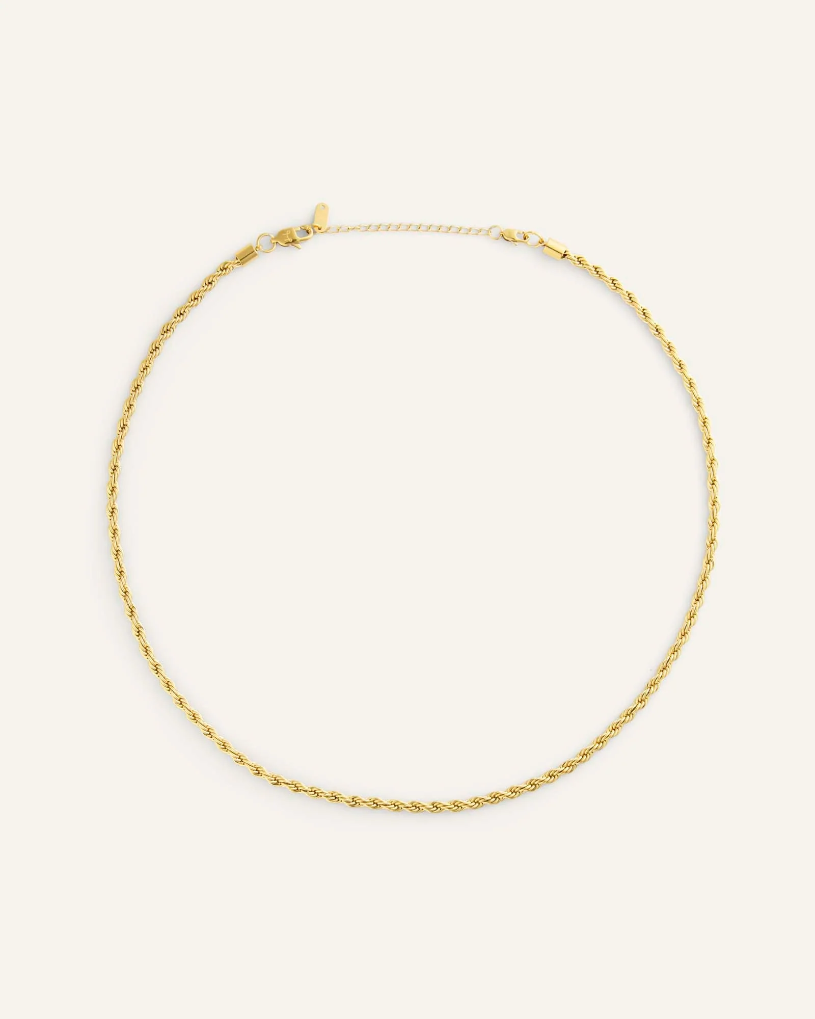 Bold Rope Chain Gold Necklace - Image 4