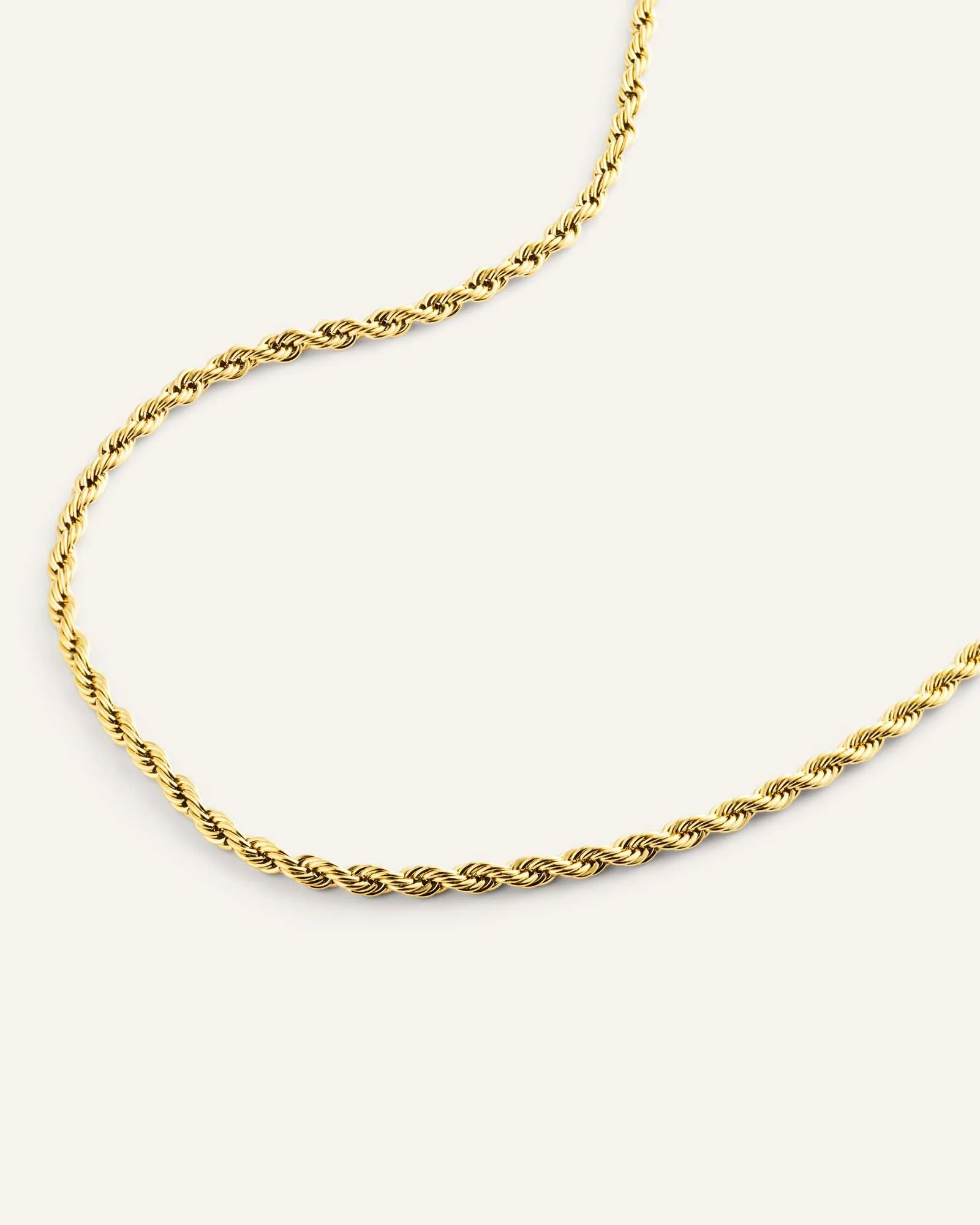 Bold Rope Chain Gold Necklace - Image 5