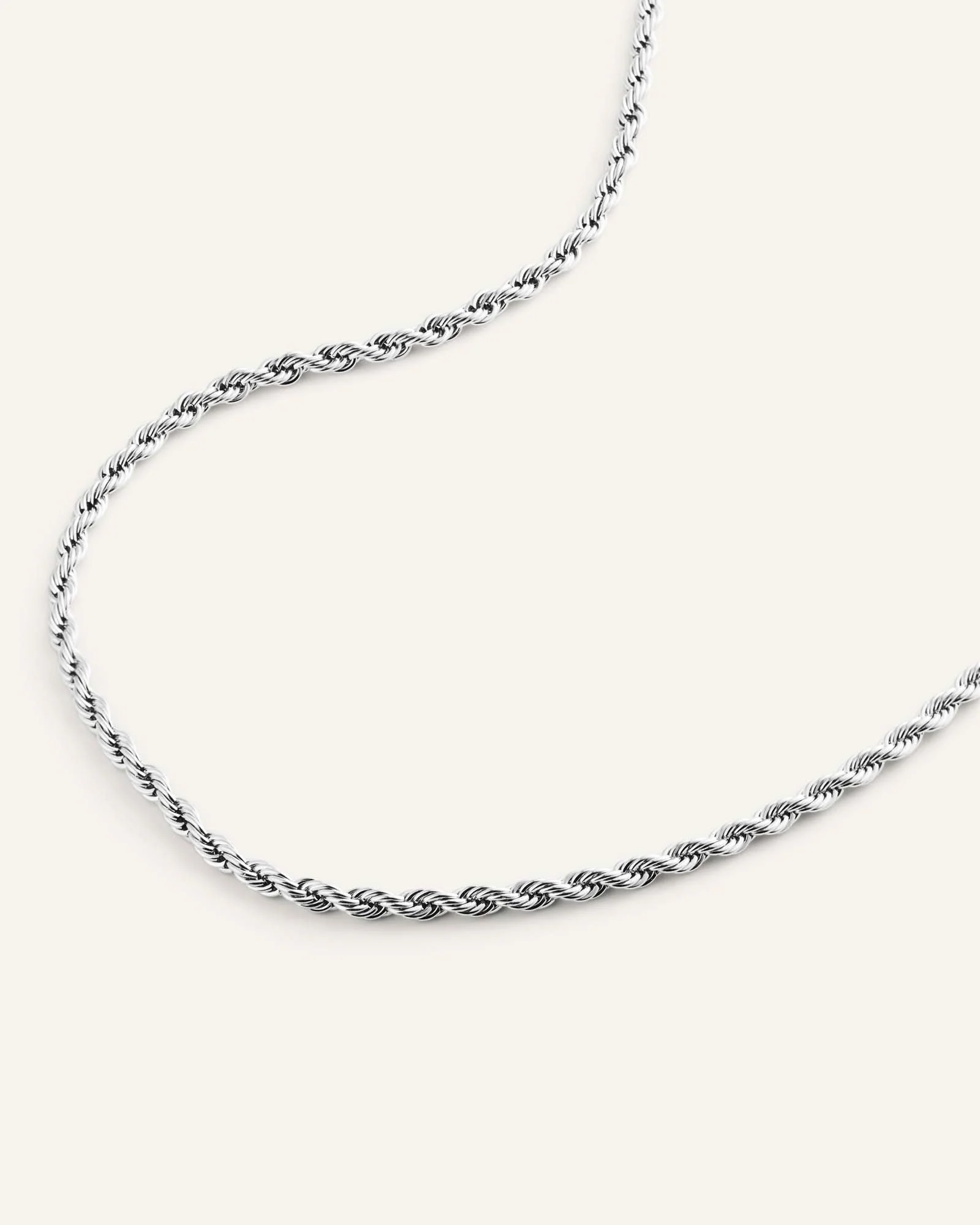 Bold Rope Chain Steel Necklace - Image 5