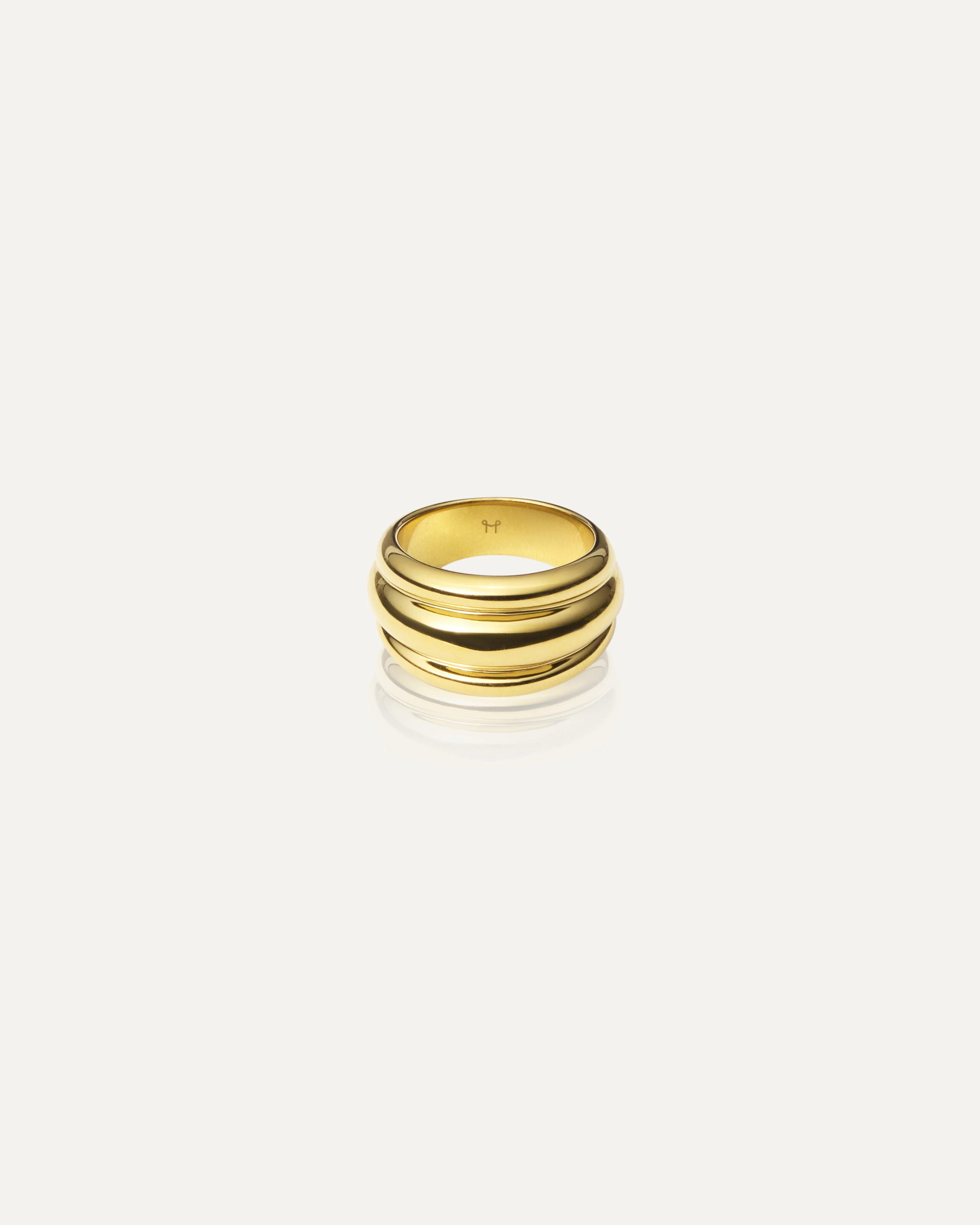 Deco Ribbed Ring - Image 4