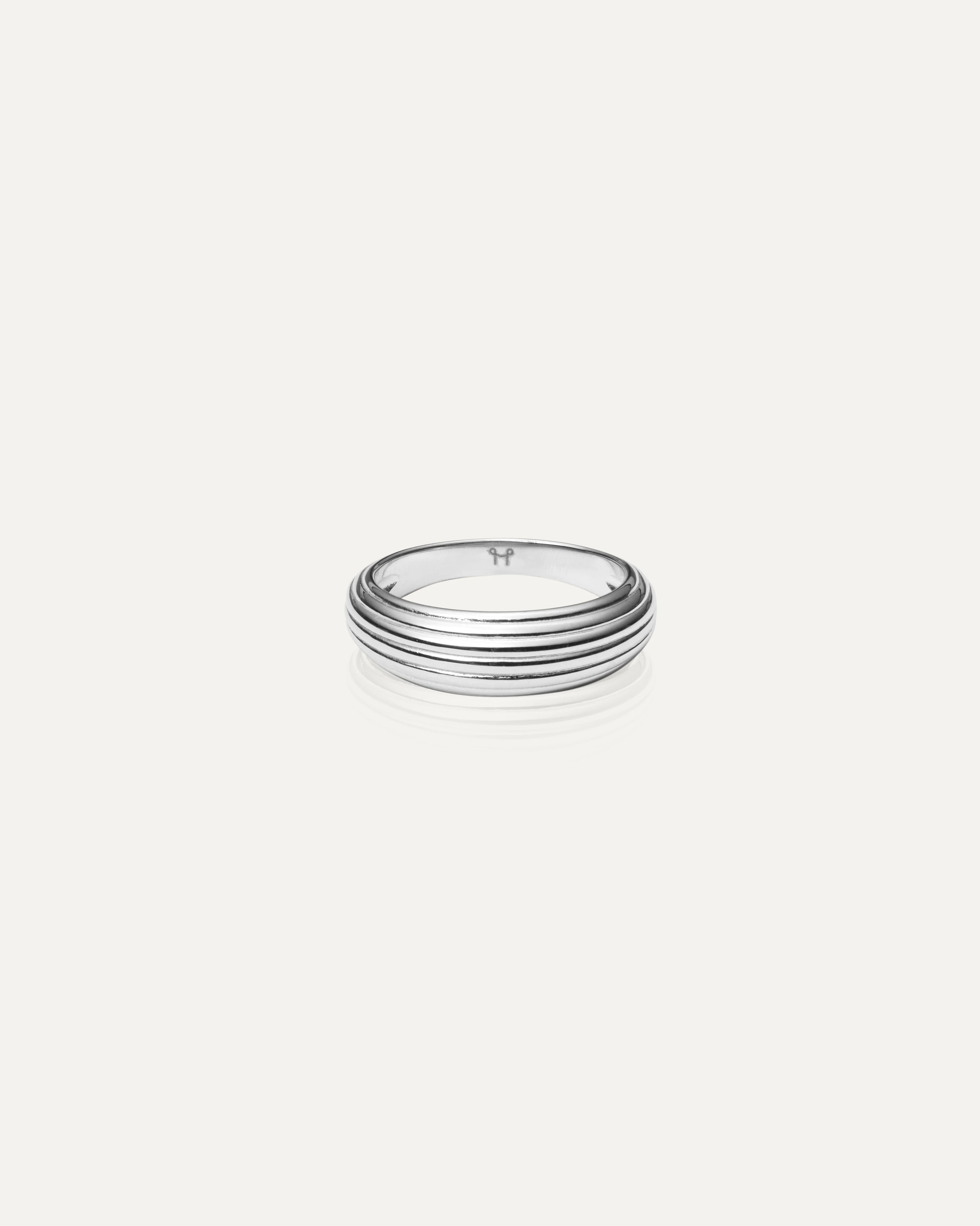 Edge Ribbed Ring - Image 4