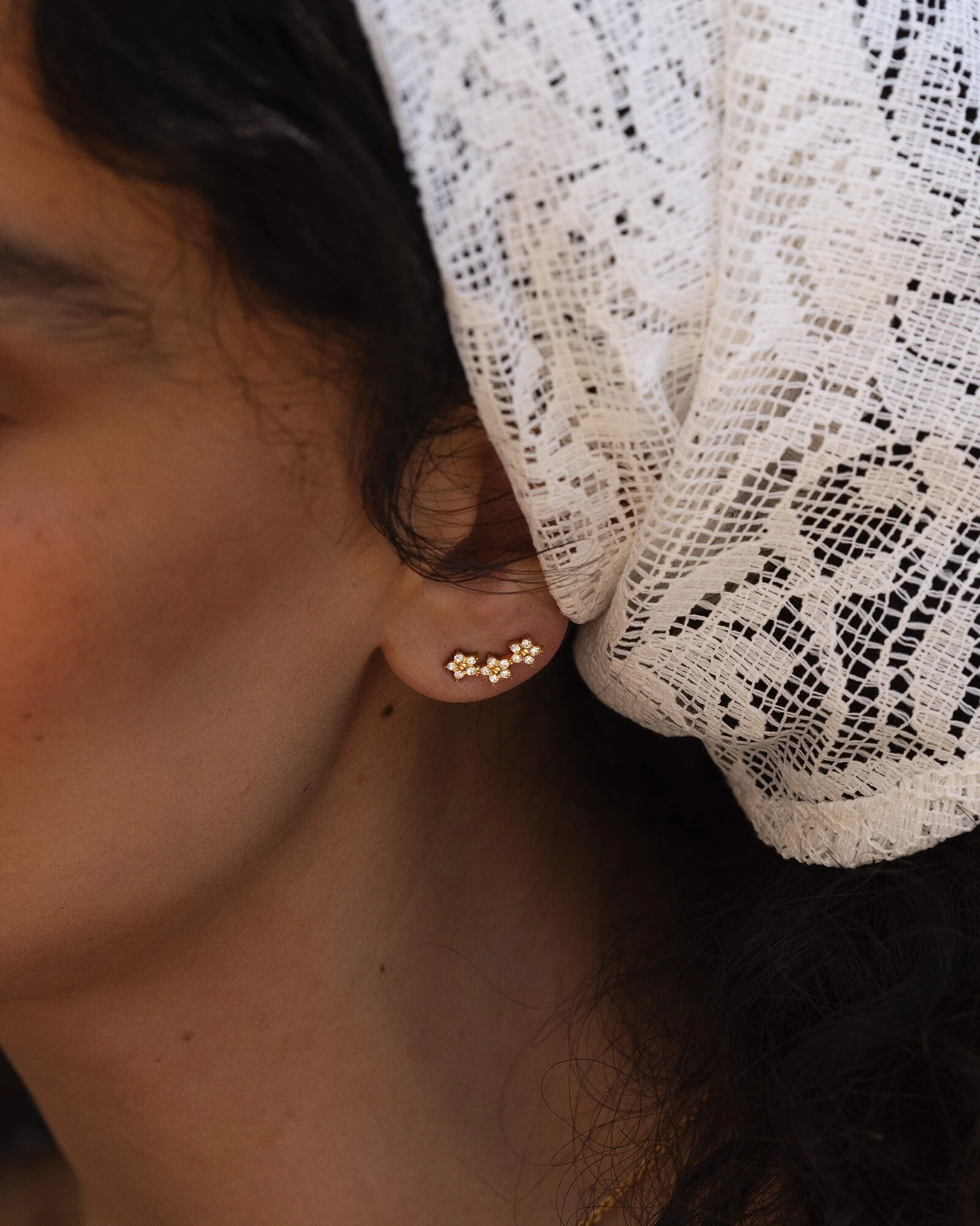 Ellie Gold Studs - Image 2