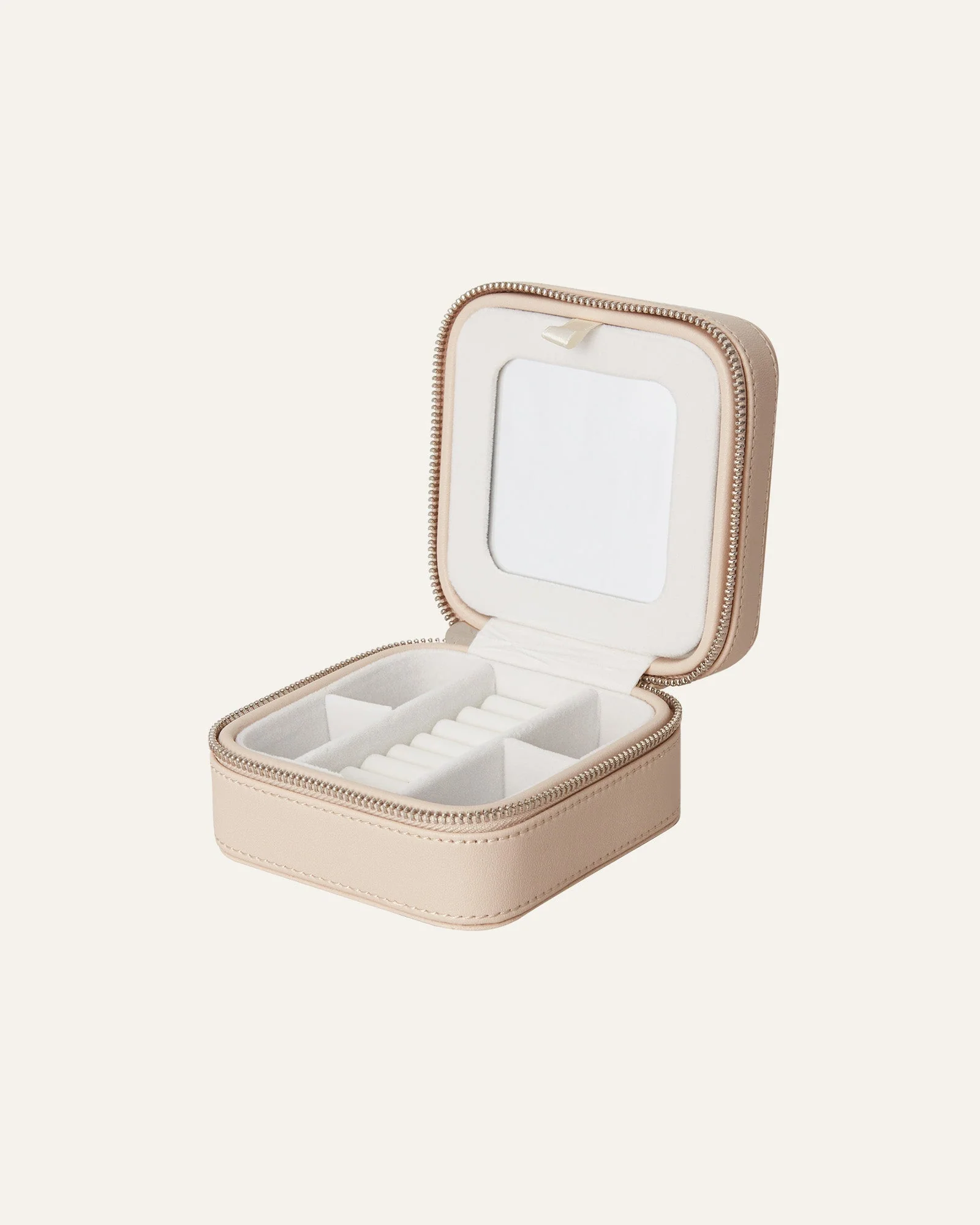 Jewelry Case Box Small Beige - Image 7