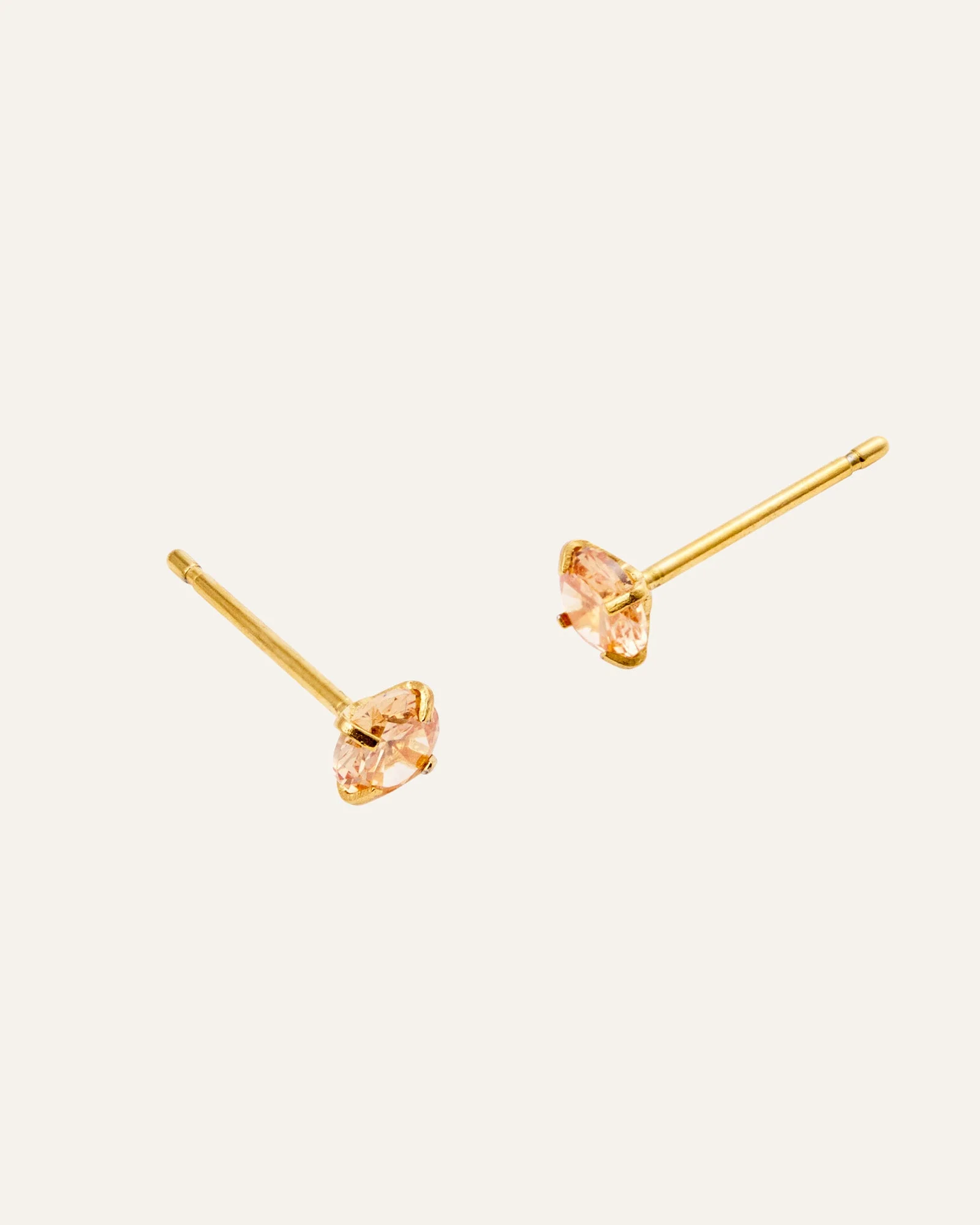 Jolie Champagne Medium Studs - Image 4