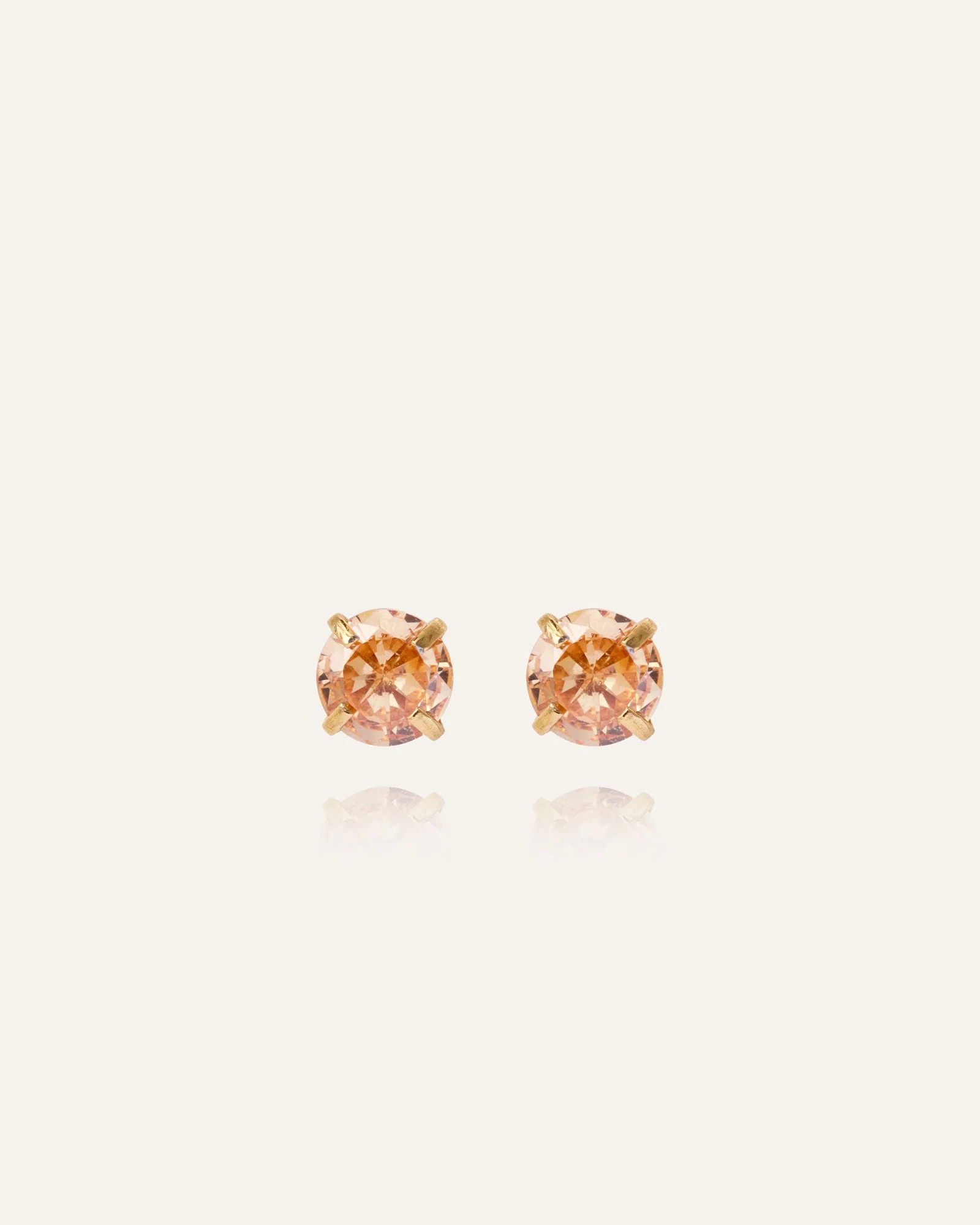 Jolie Champagne Medium Studs - Image 5
