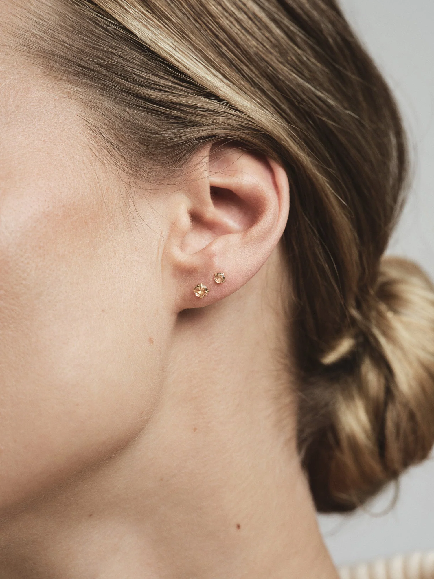 Jolie Champagne Medium Studs - Image 6
