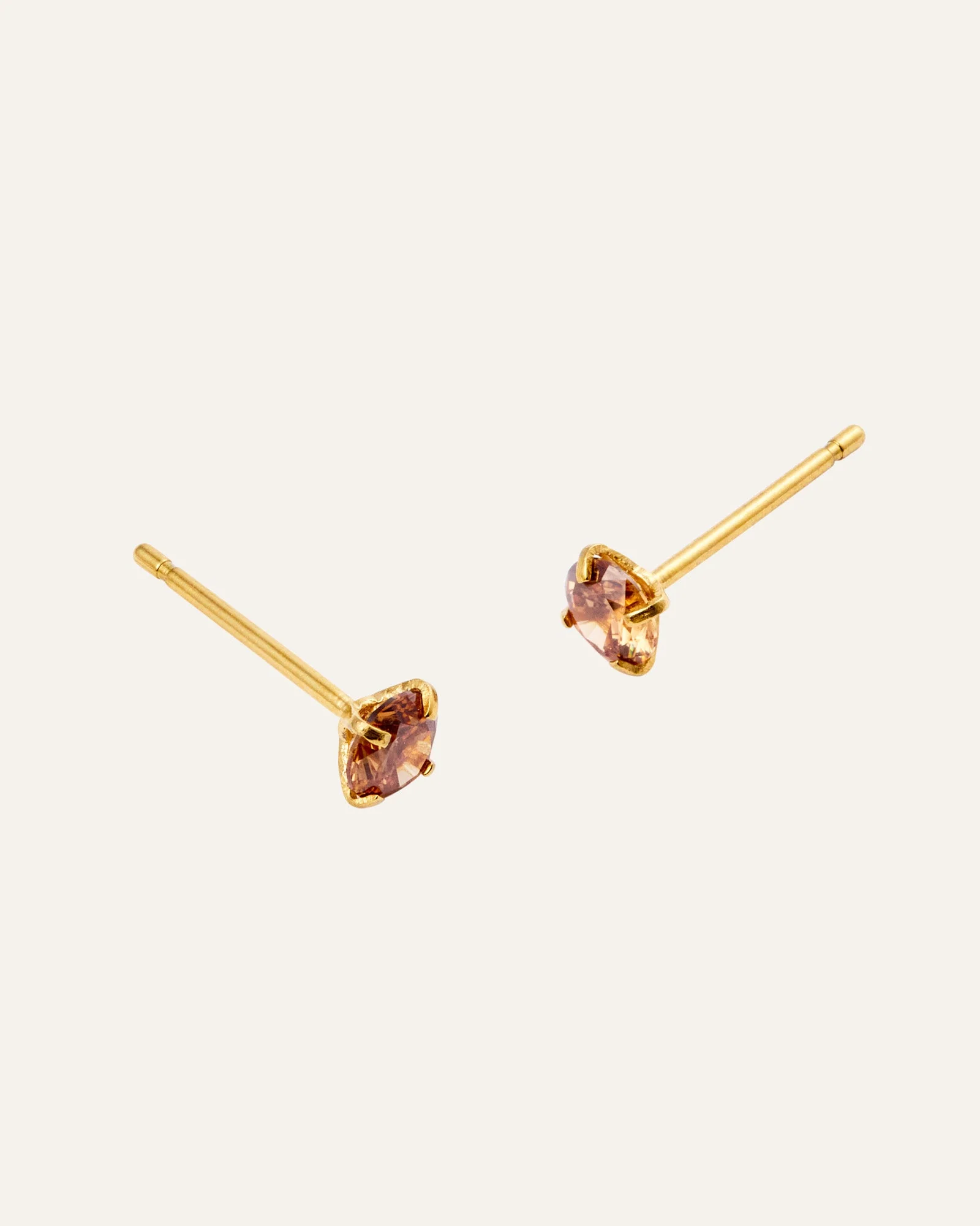 Jolie Coffee Medium Studs - Image 4