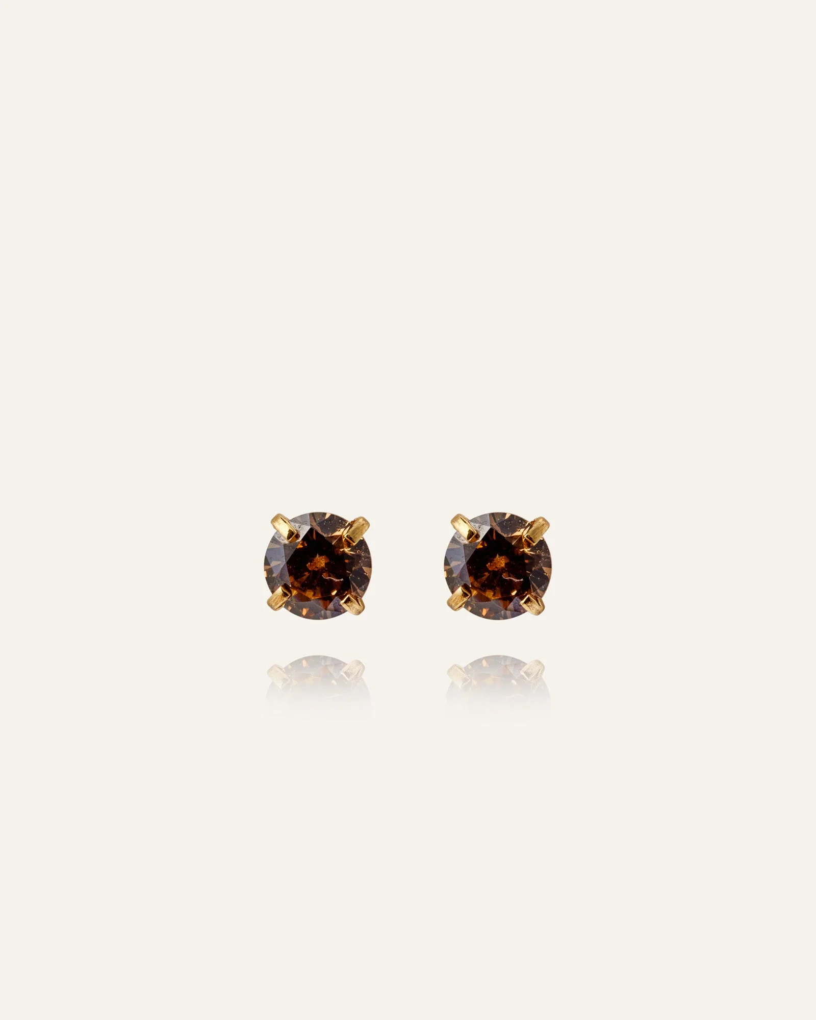 Jolie Coffee Medium Studs - Image 5