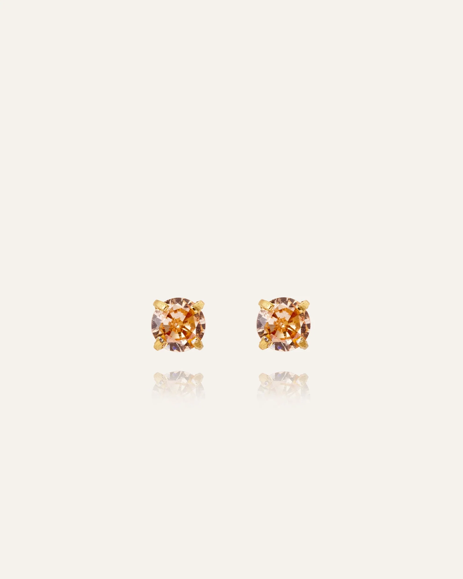 Jolie Champagne Small Studs - Image 5