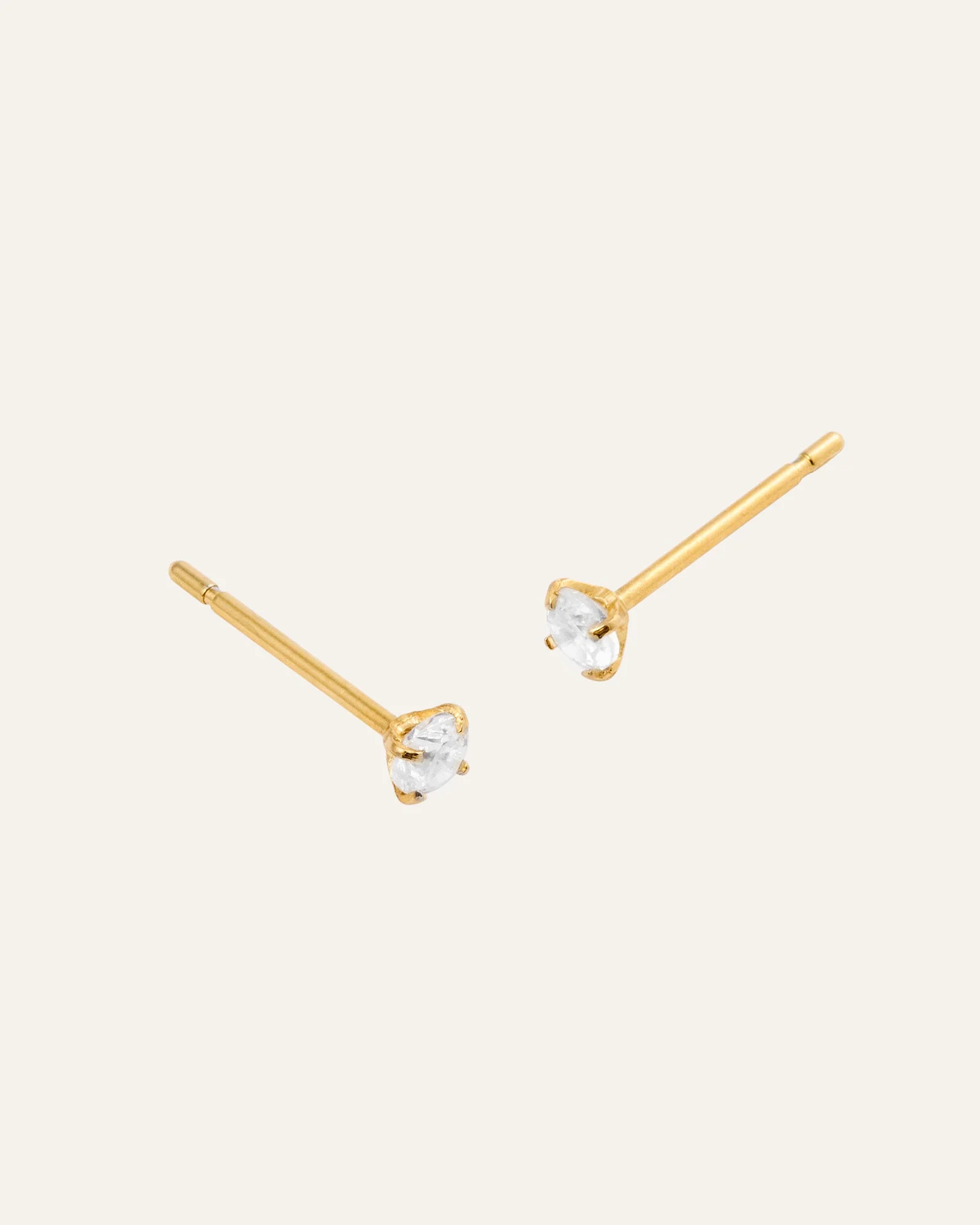 Jolie White Small Studs - Image 4