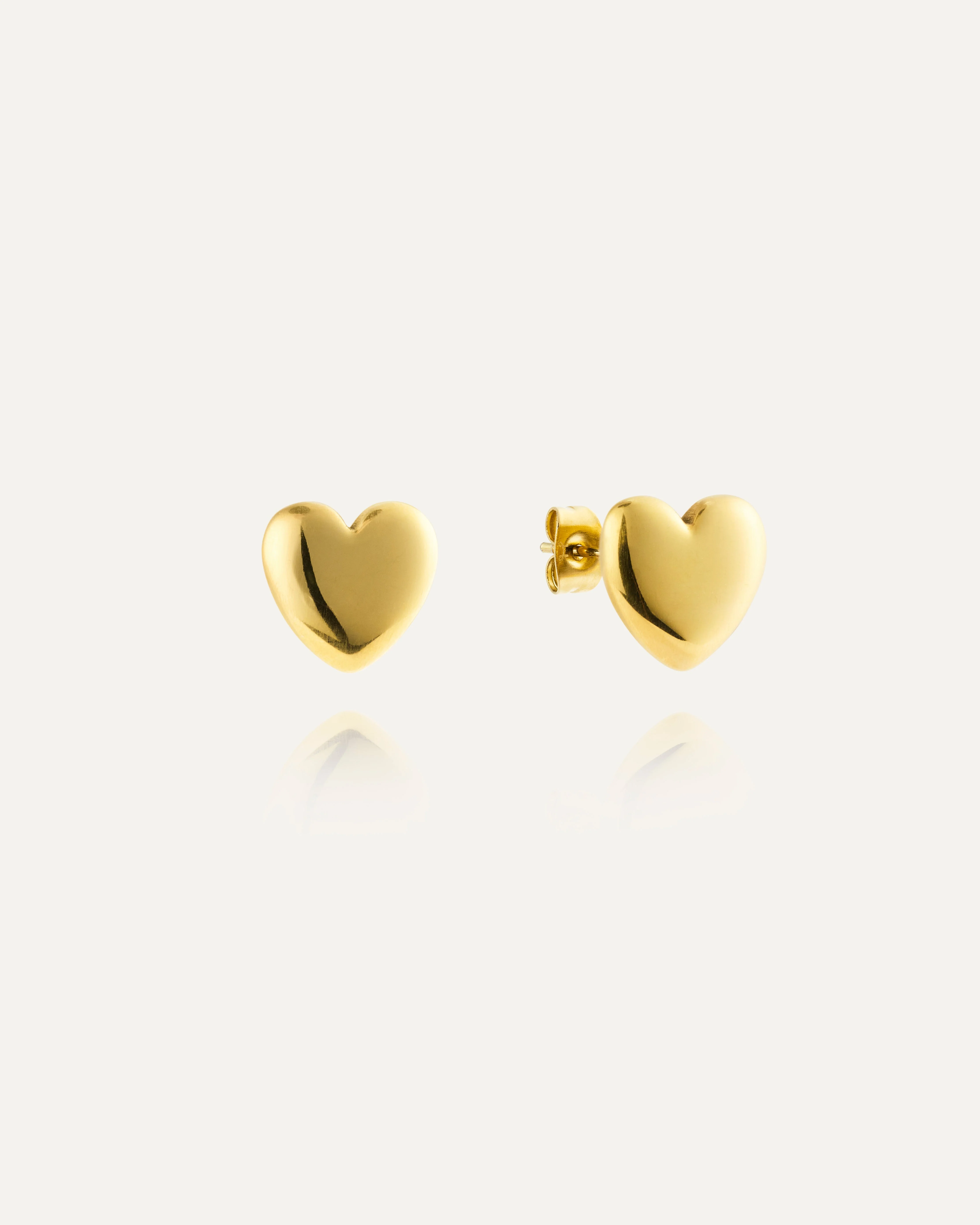Love Gold Medium Studs - Image 5