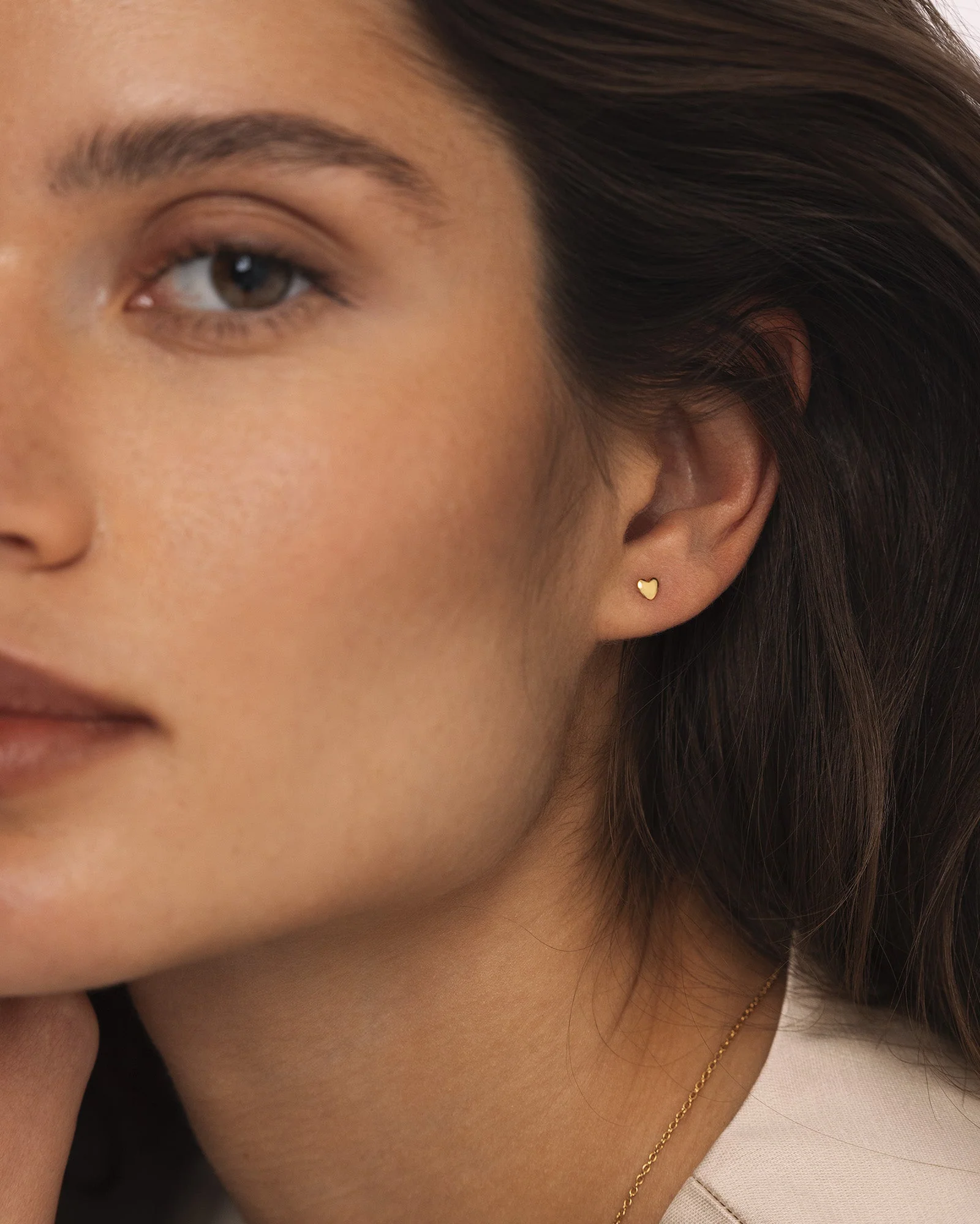 Love Gold Small Studs - Image 2