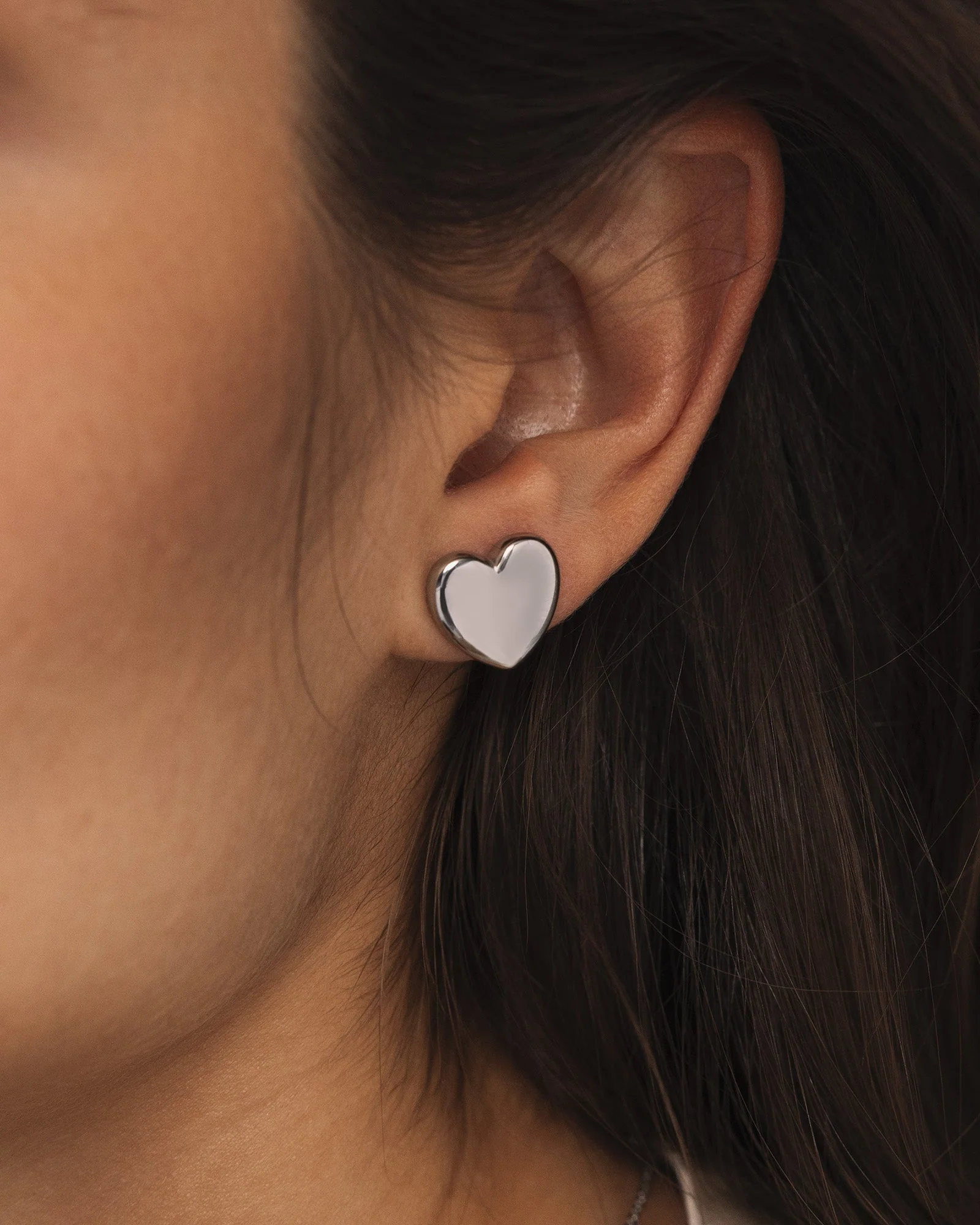 Love Steel Large Studs - Image 2