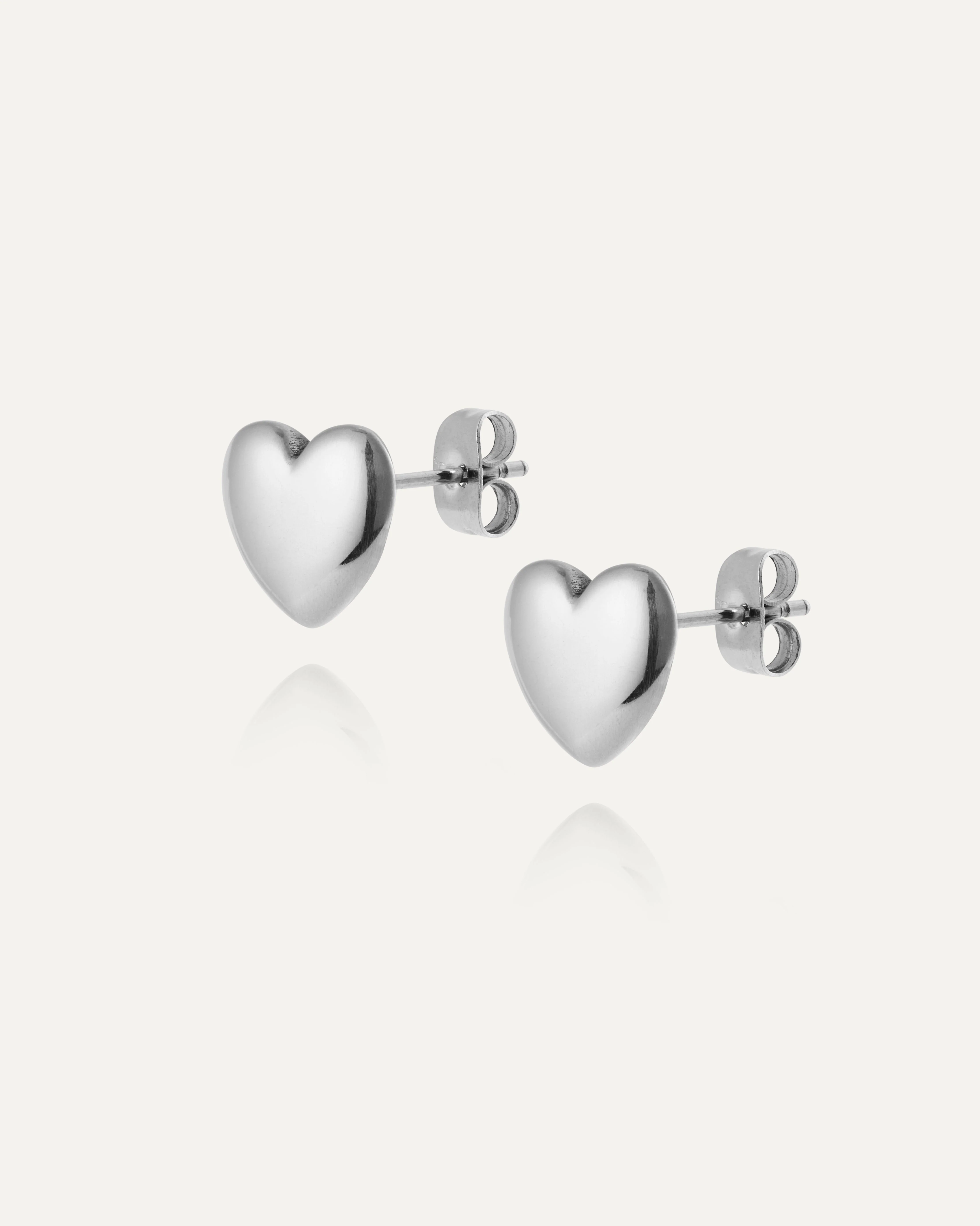 Love Steel Medium Studs