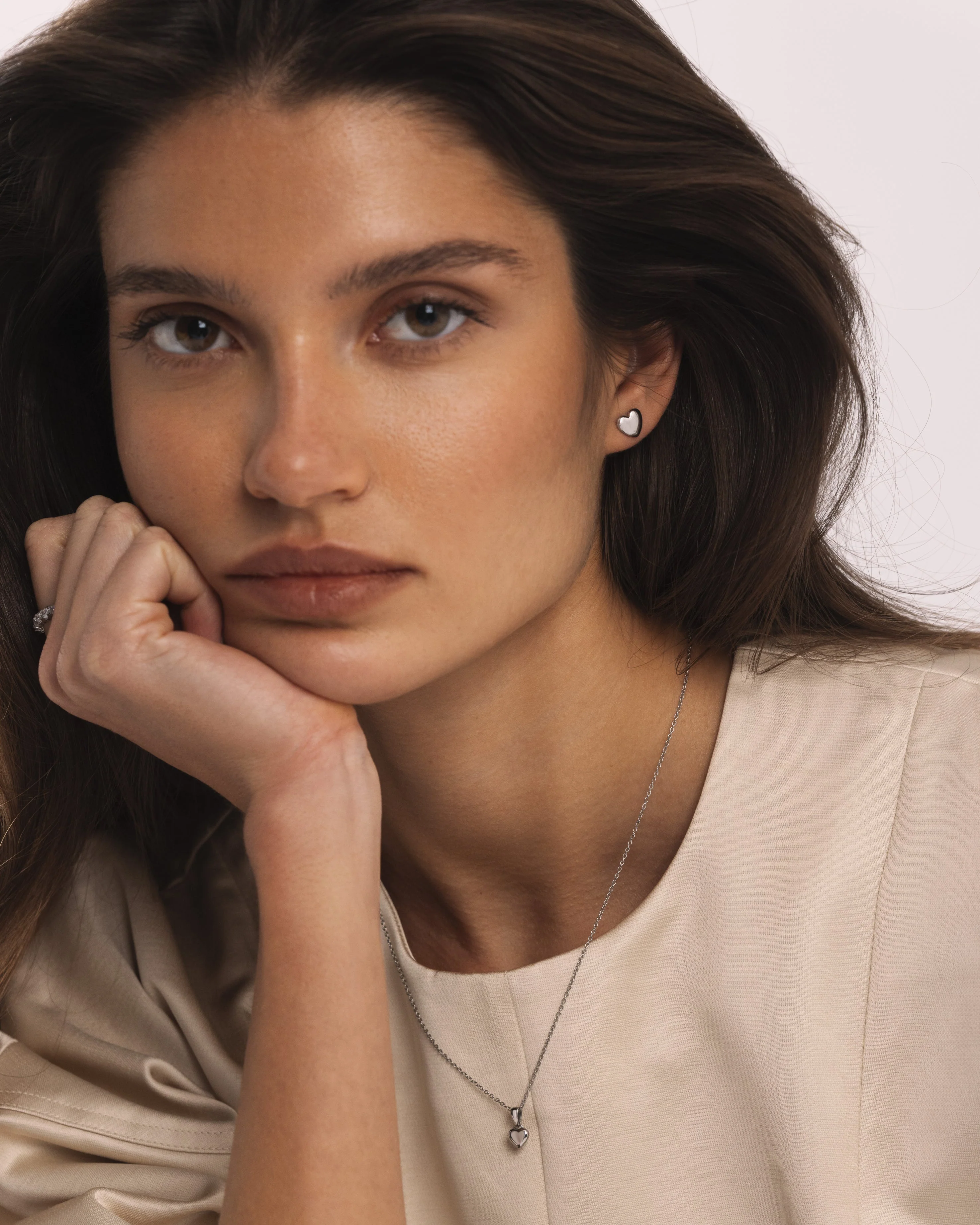 Love Steel Medium Studs - Image 2