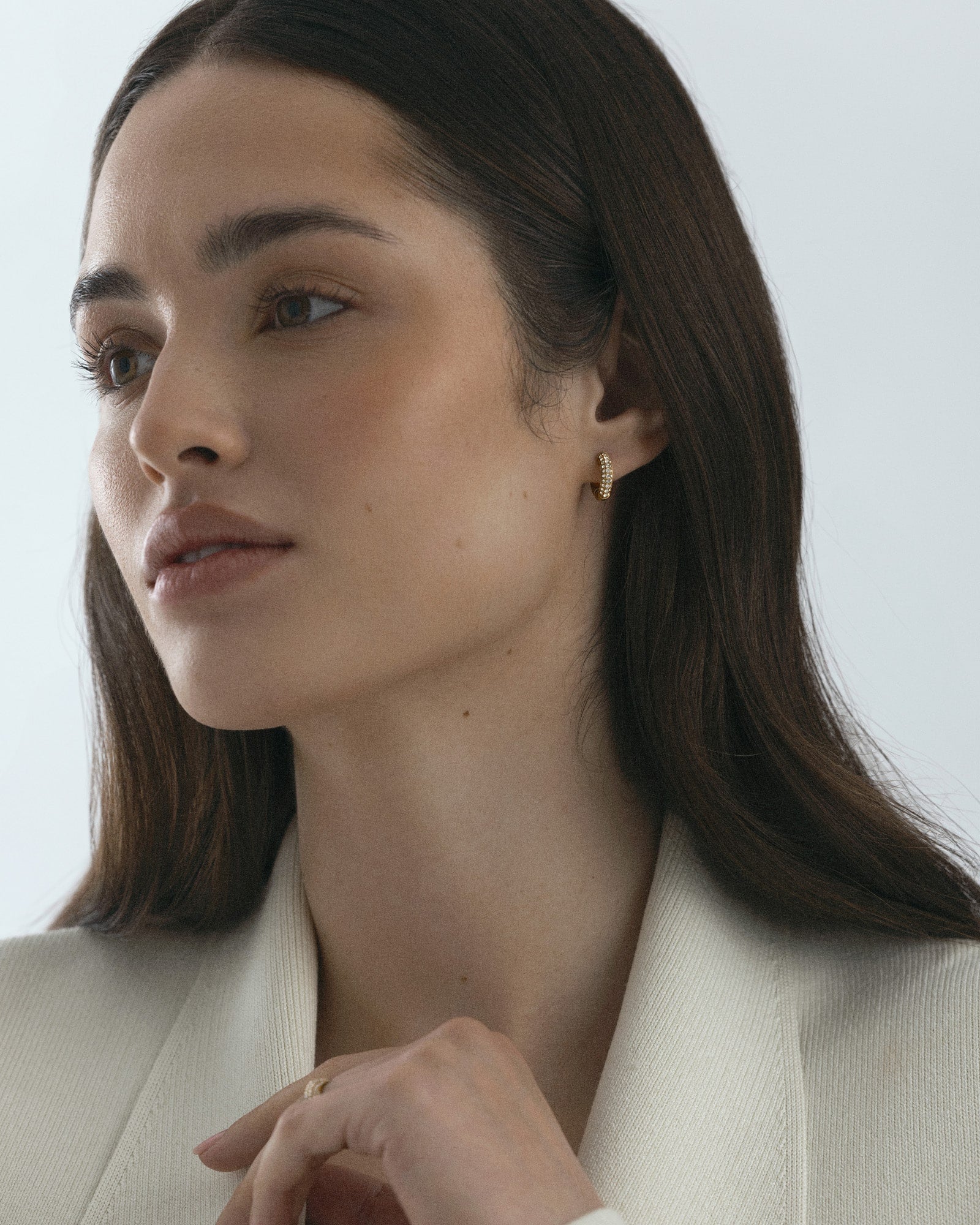 Pavé everyday small hoops - Image 2