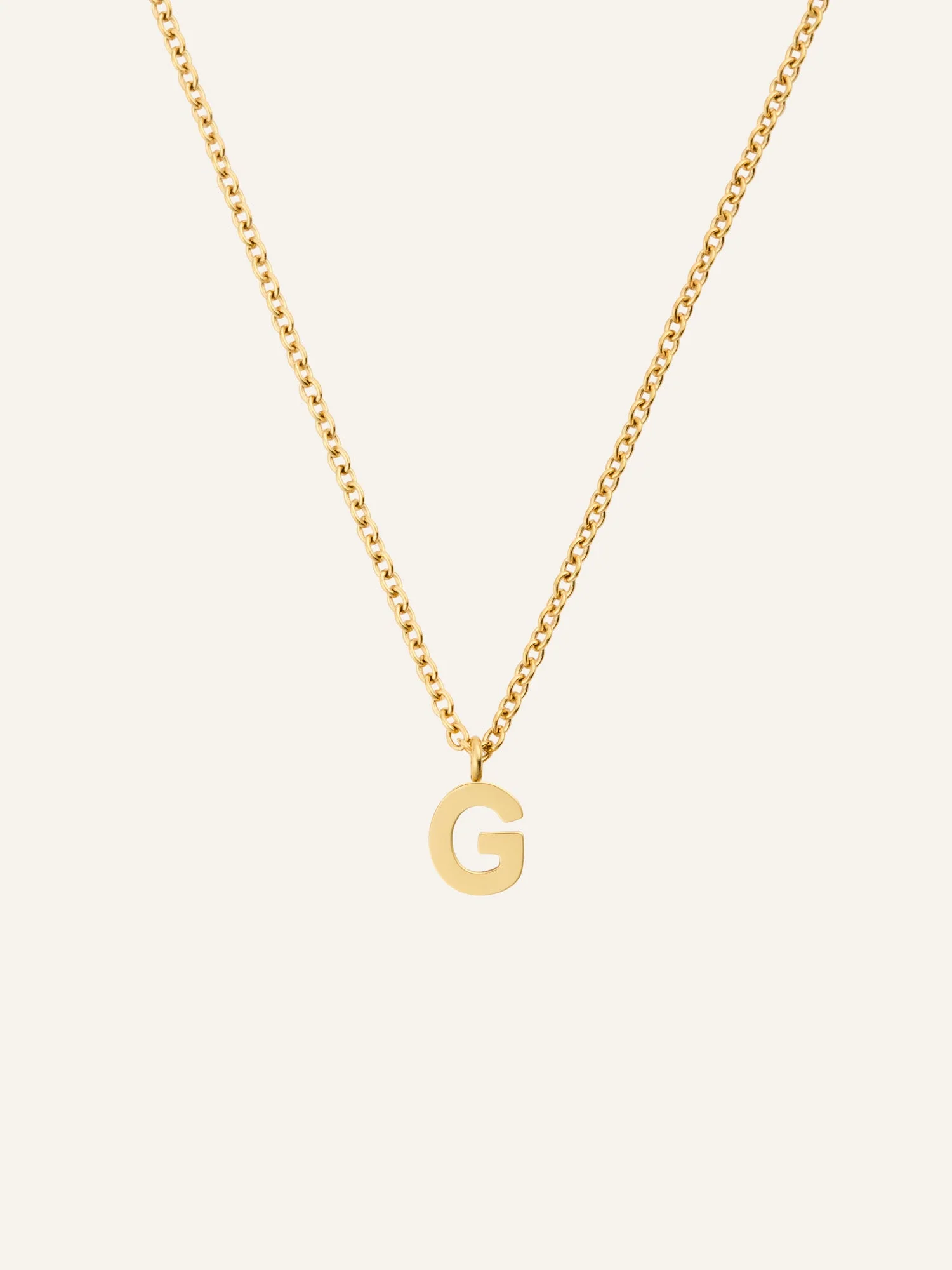 Petite Plain Letter Necklace - Image 13