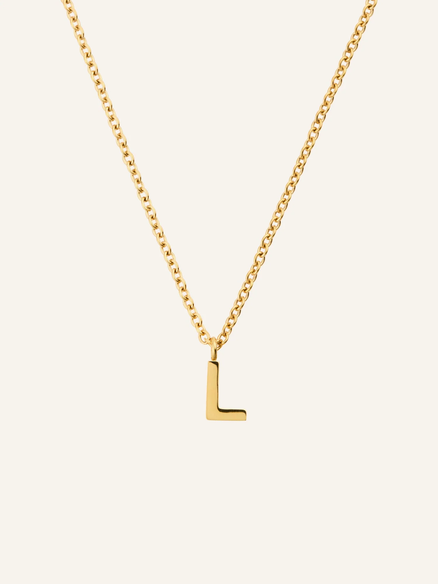 Petite Plain Letter Necklace - Image 18