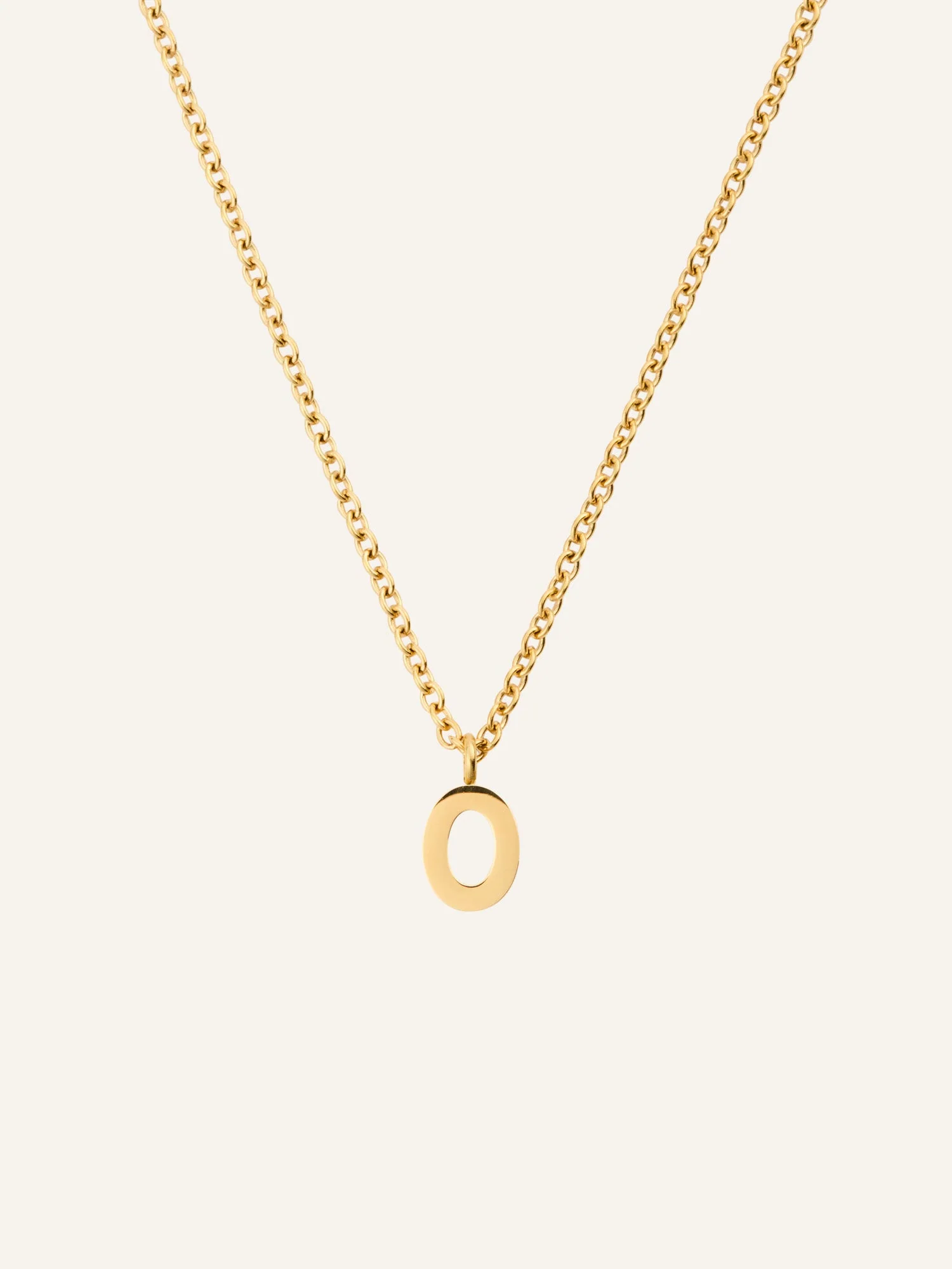 Petite Plain Letter Necklace - Image 20