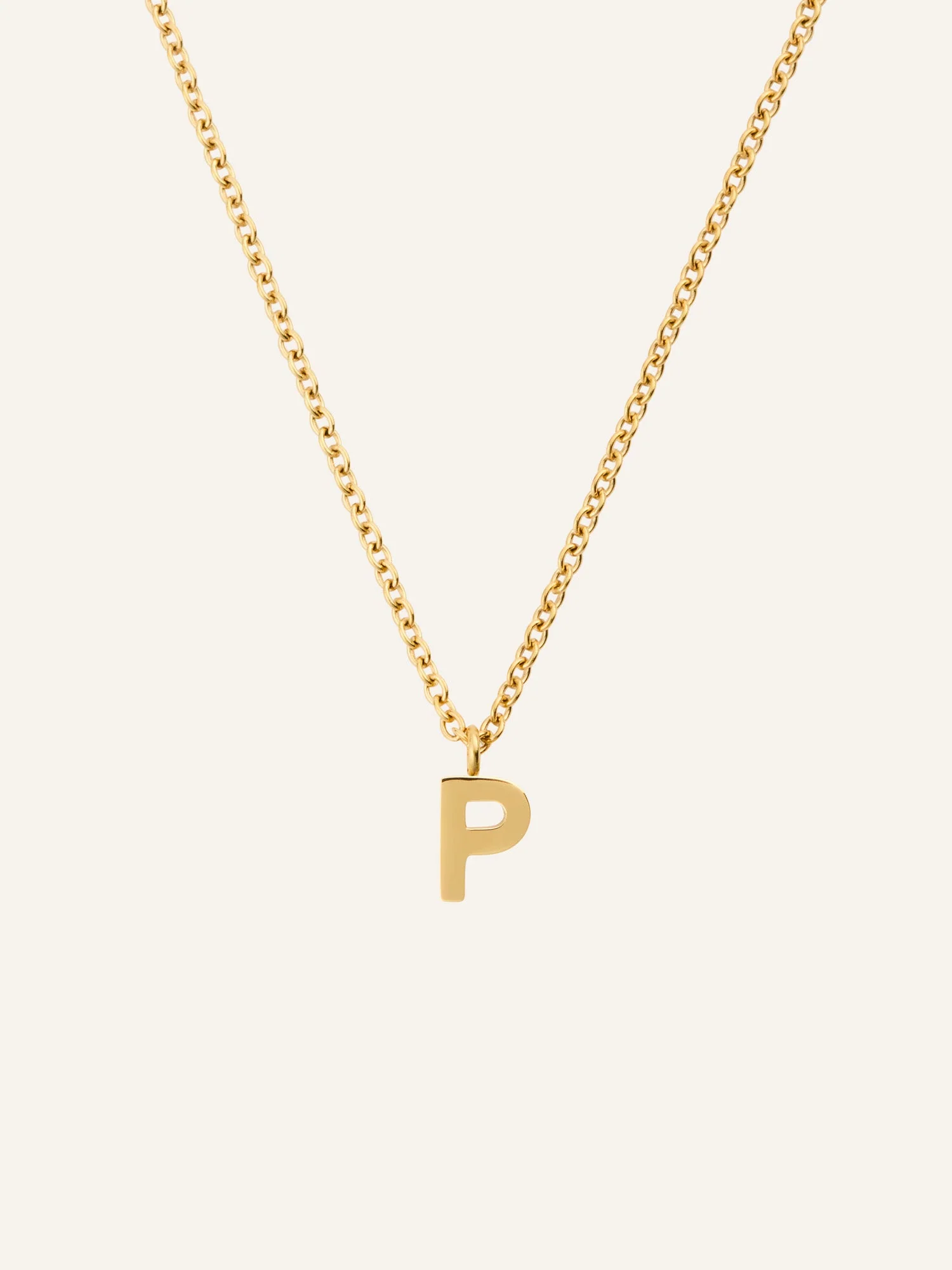 Petite Plain Letter Necklace - Image 21