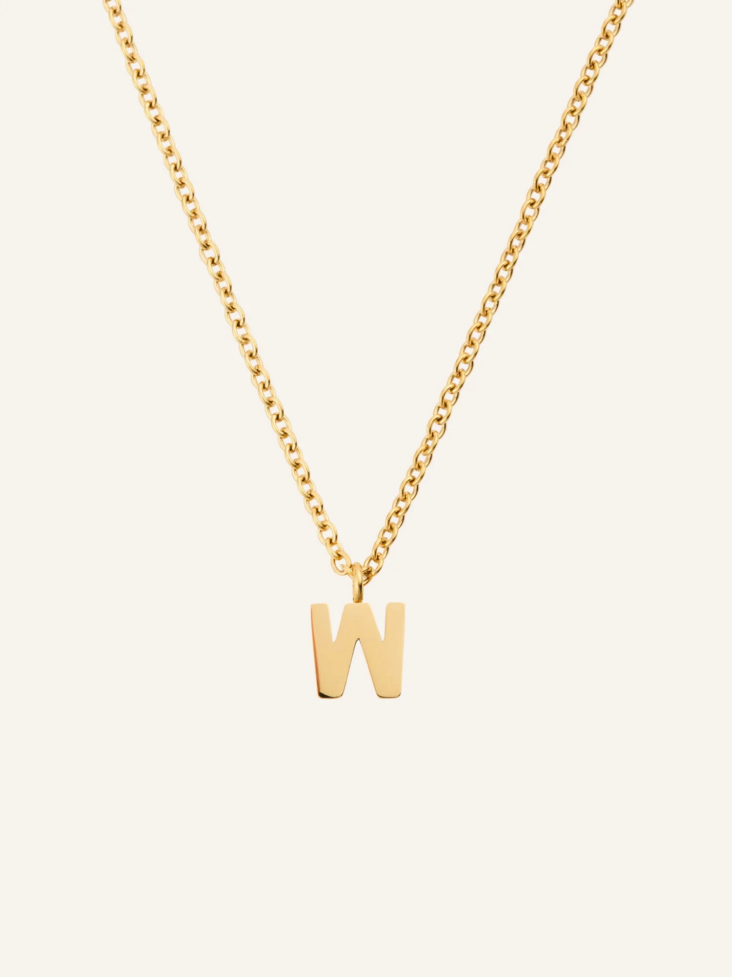 Petite Plain Letter Necklace - Image 28