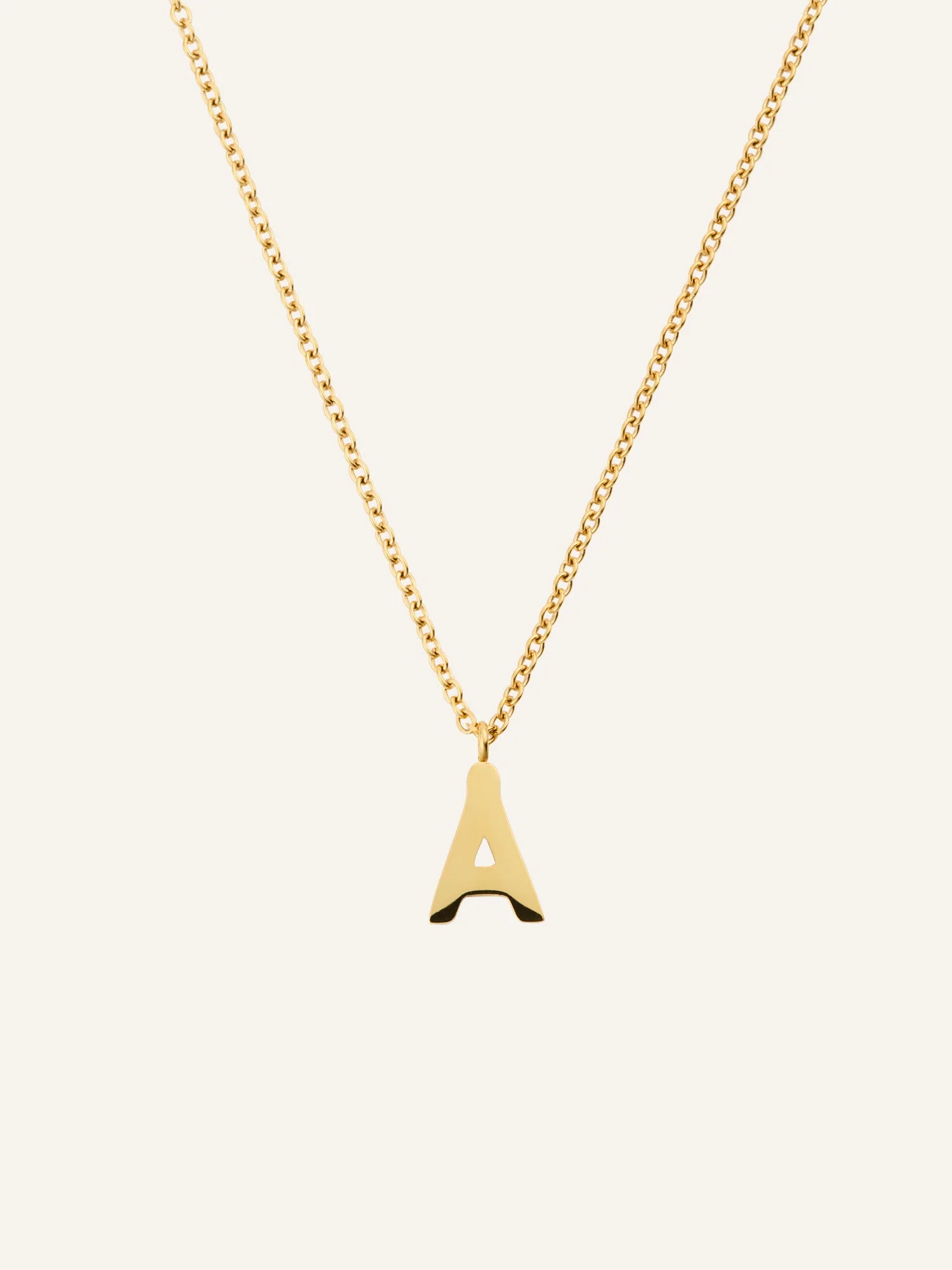 Petite Plain Letter Necklace - Image 32