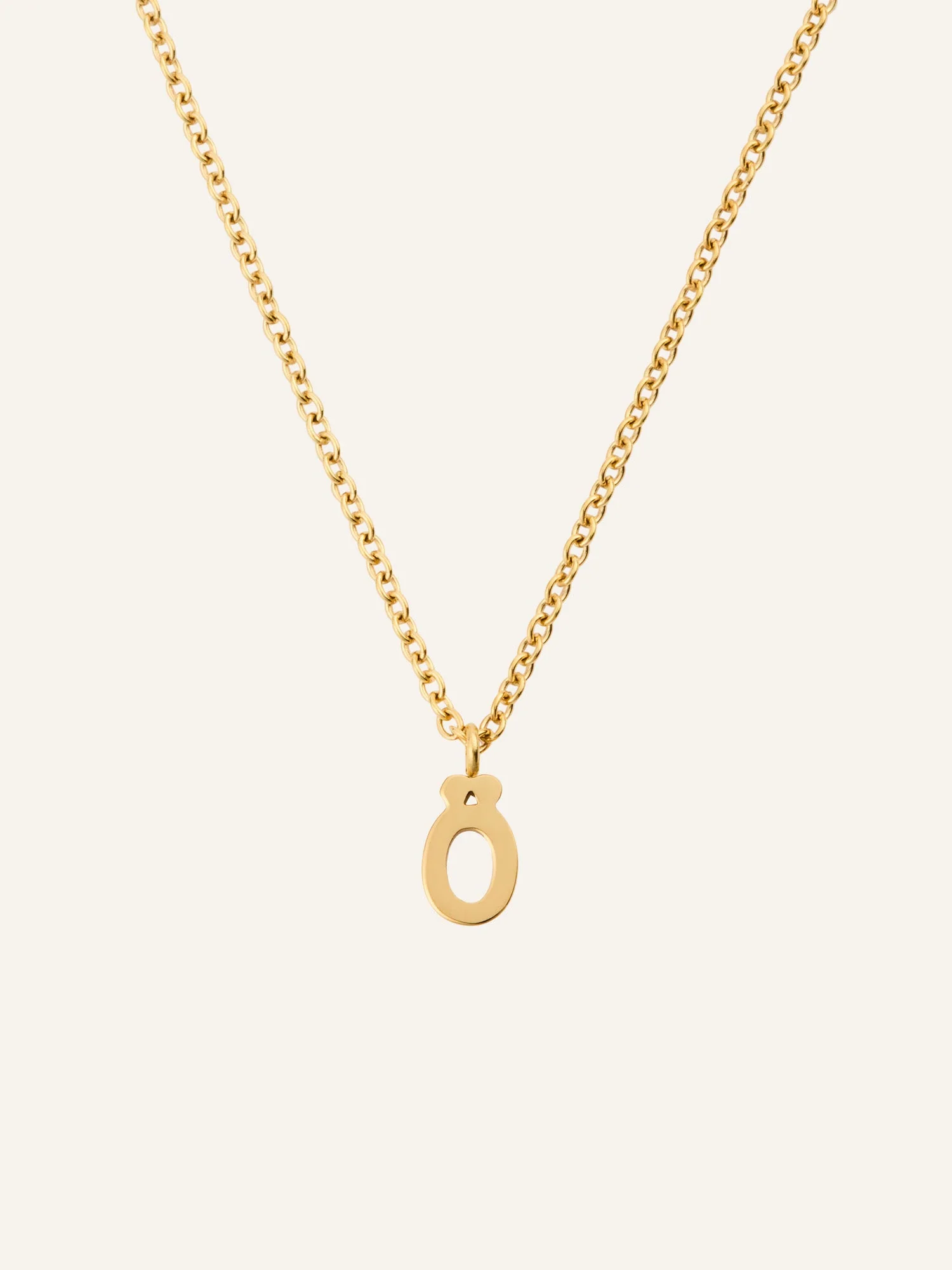 Petite Plain Letter Necklace - Image 34