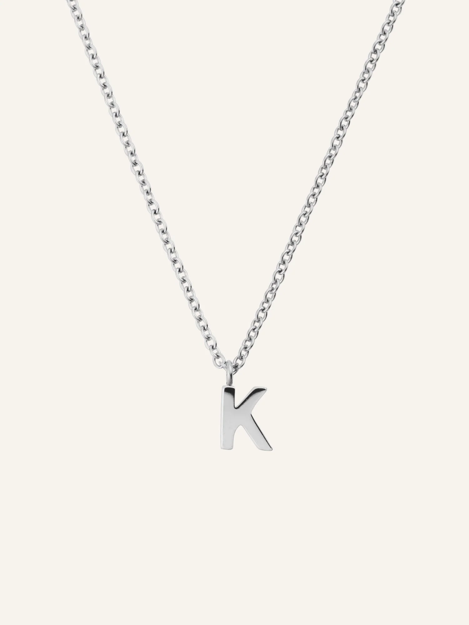 Petite Plain Letter Necklace - Image 17