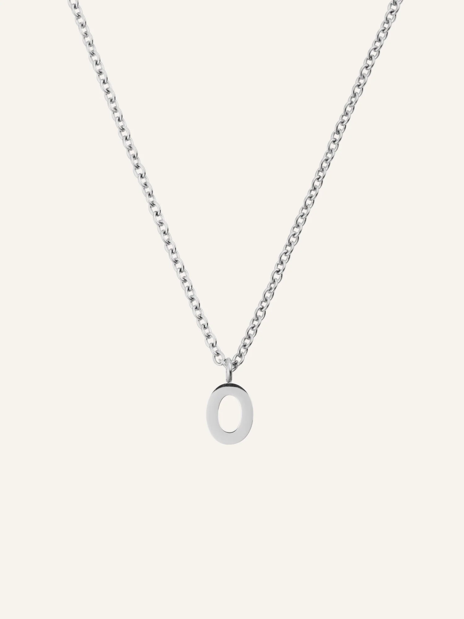 Petite Plain Letter Necklace - Image 20