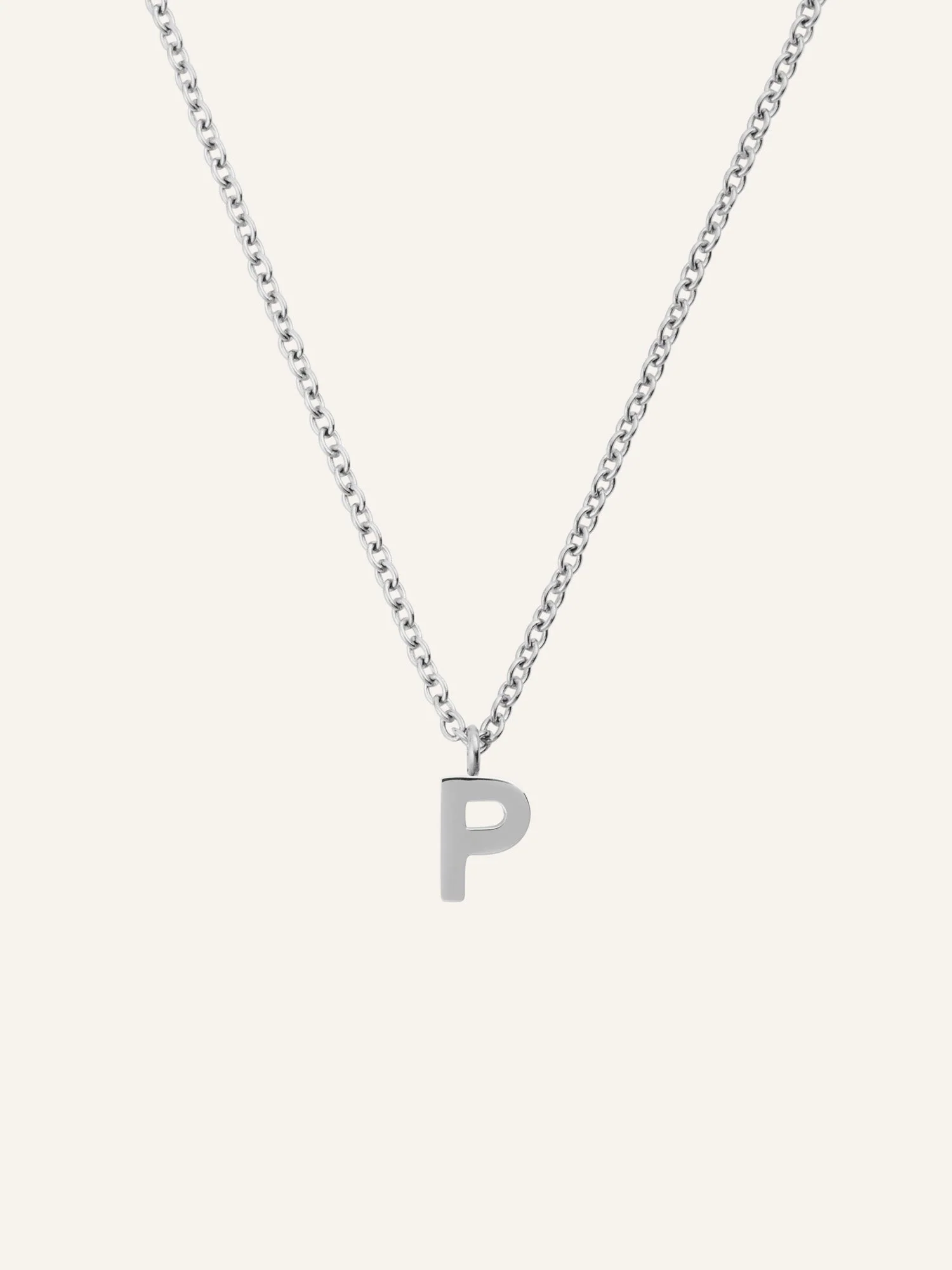 Petite Plain Letter Necklace - Image 21
