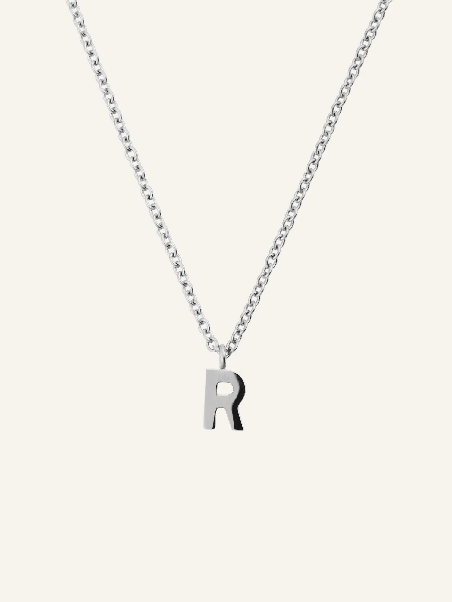 Petite Plain Letter Necklace - Image 23