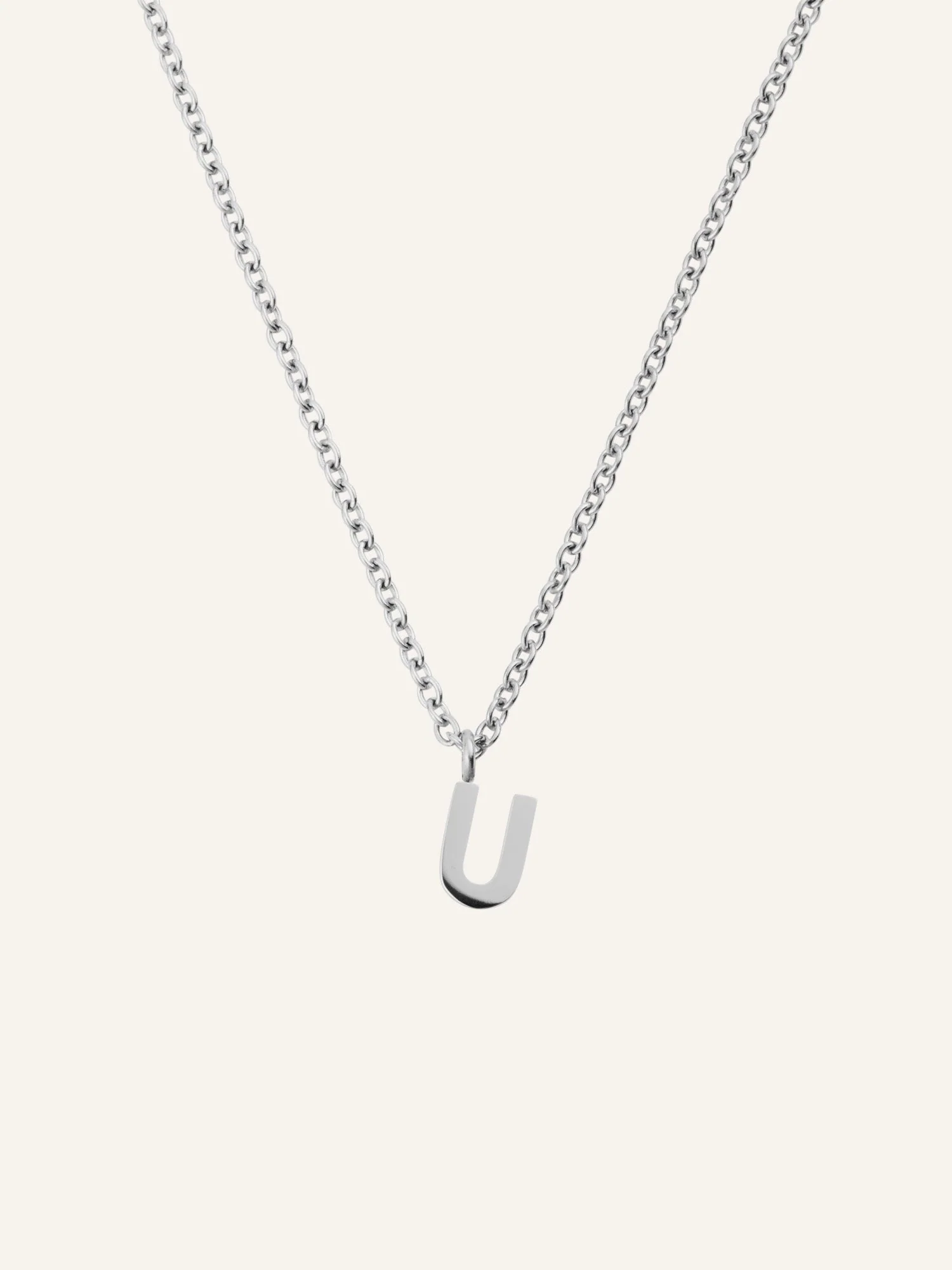 Petite Plain Letter Necklace - Image 26