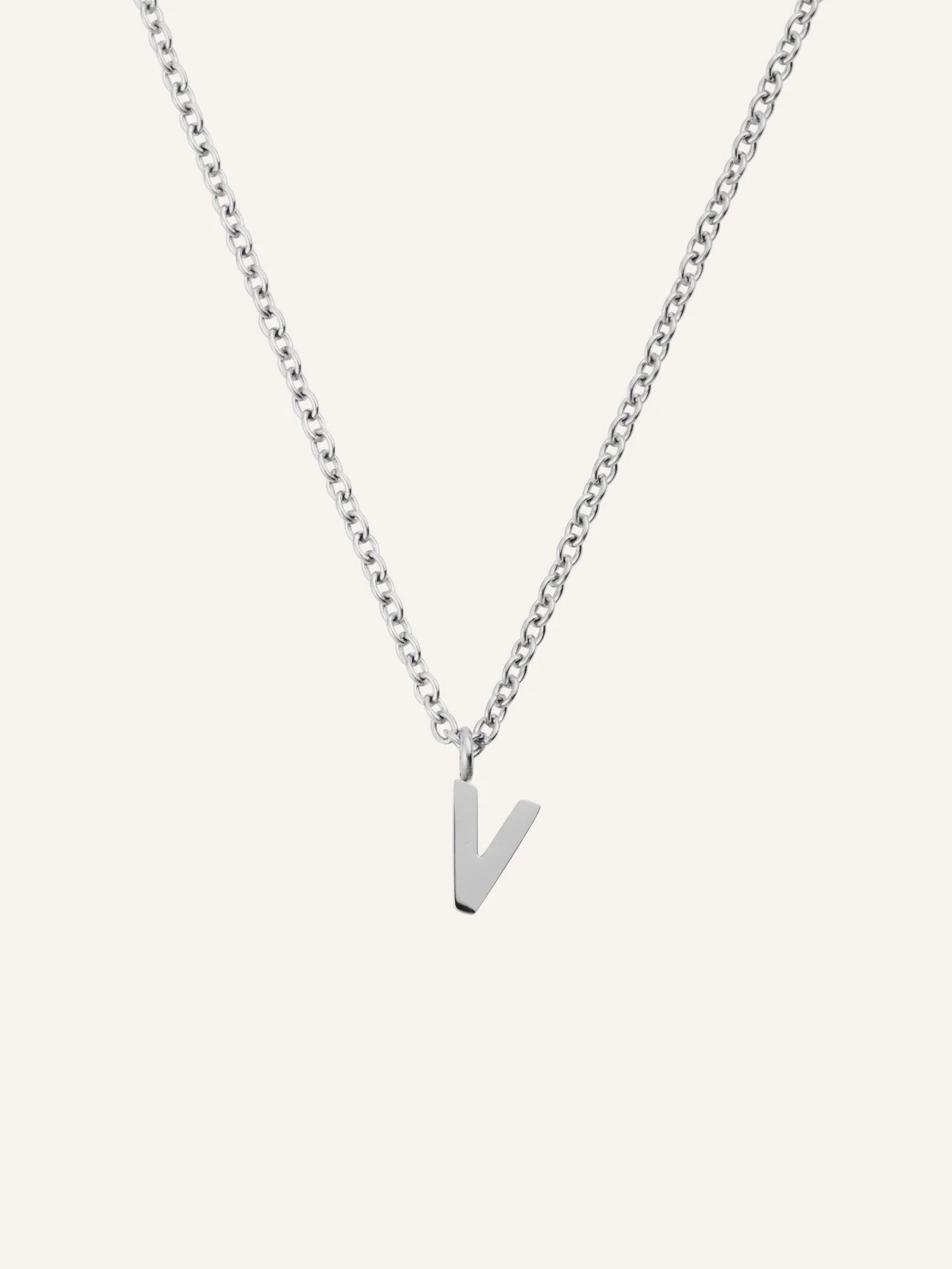 Petite Plain Letter Necklace - Image 27