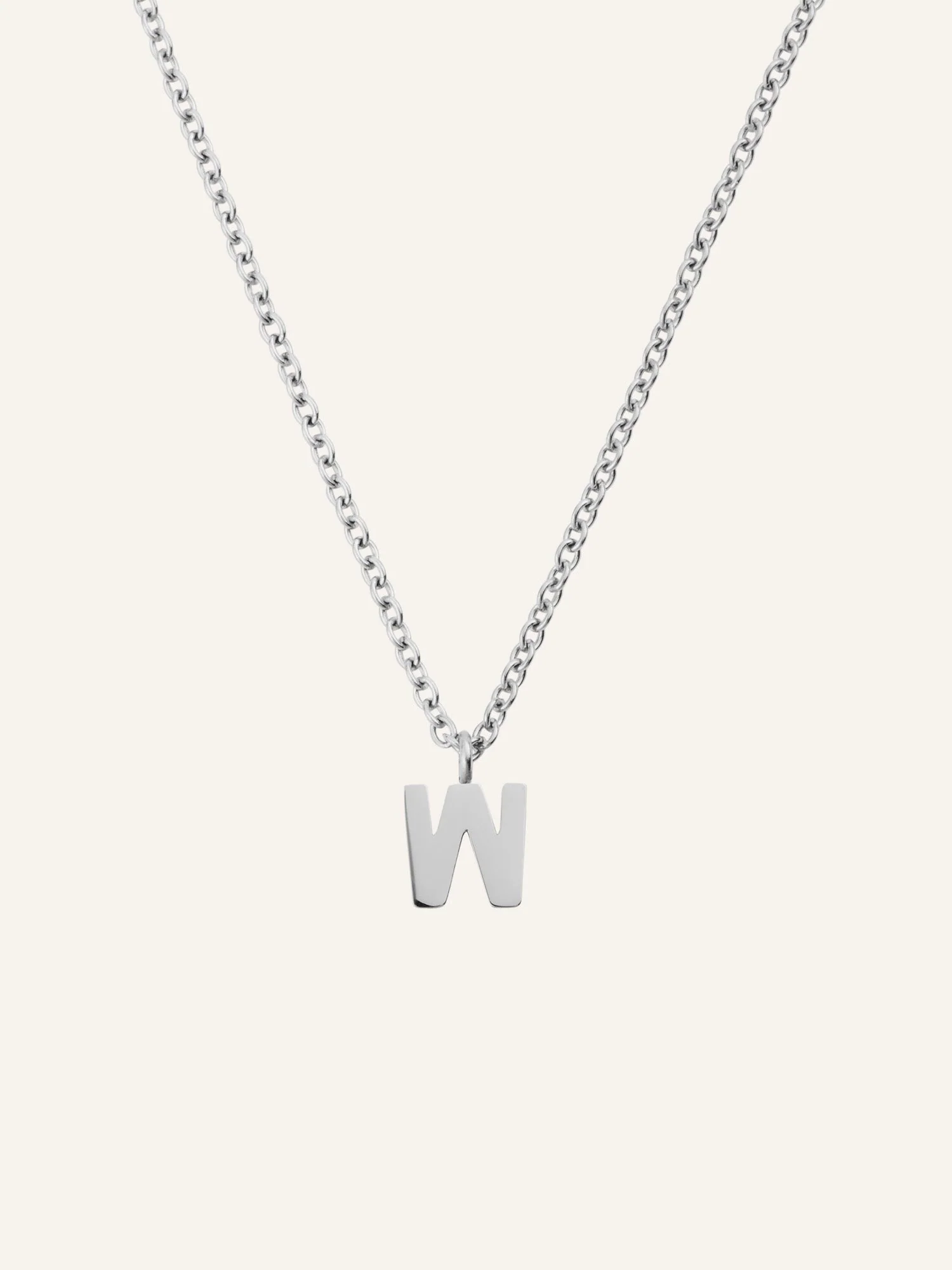 Petite Plain Letter Necklace - Image 28
