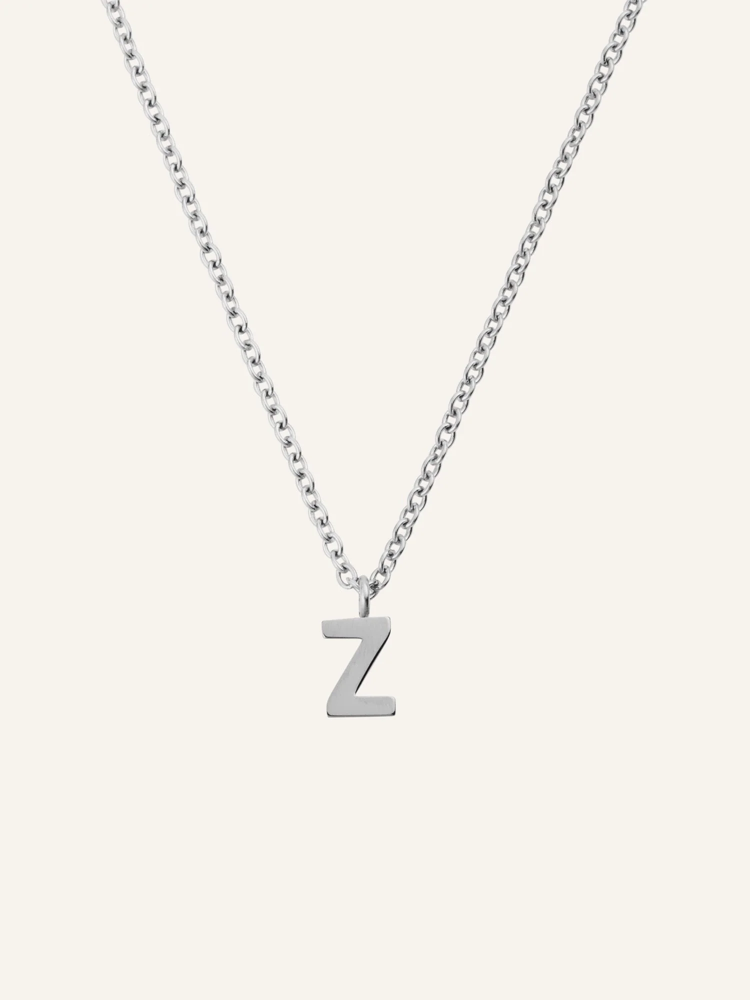 Petite Plain Letter Necklace - Image 31