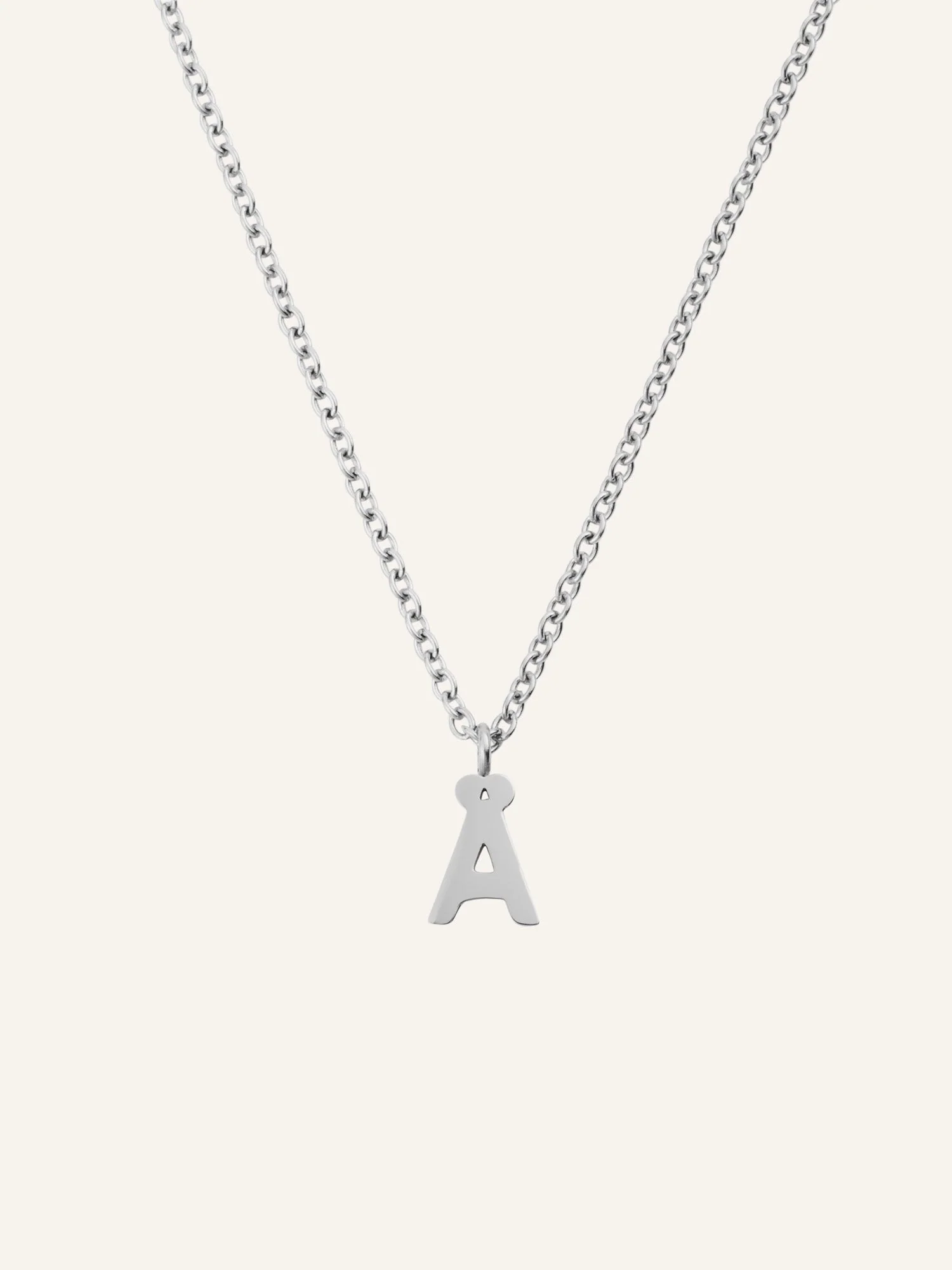 Petite Plain Letter Necklace - Image 33