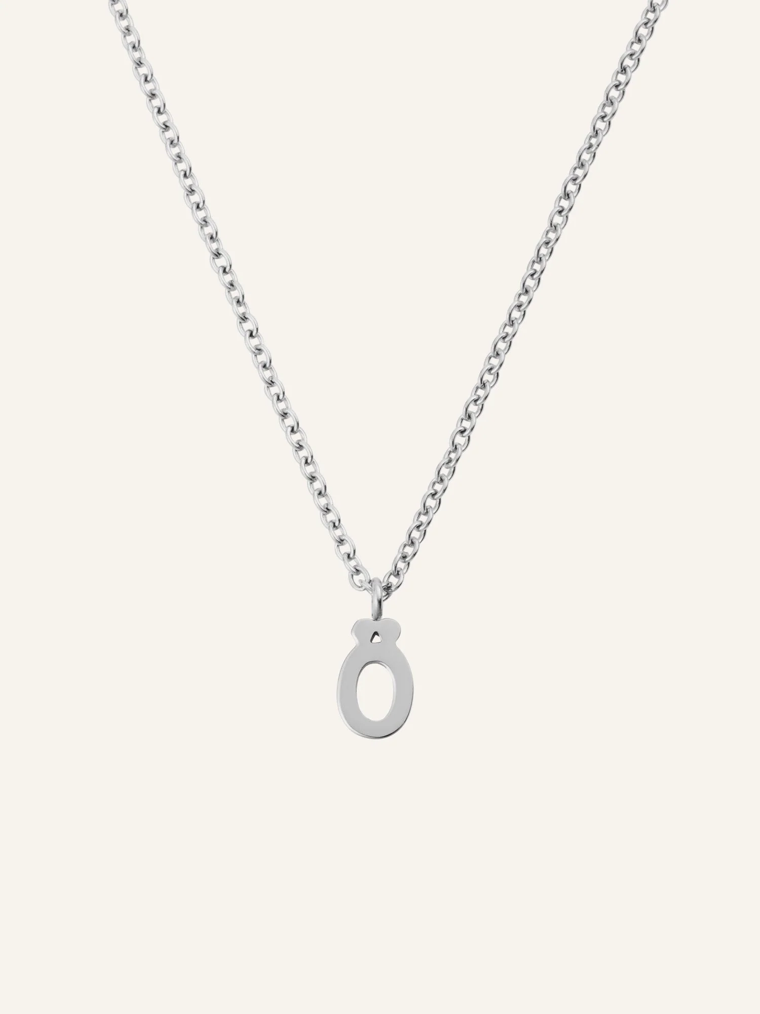 Petite Plain Letter Necklace - Image 34